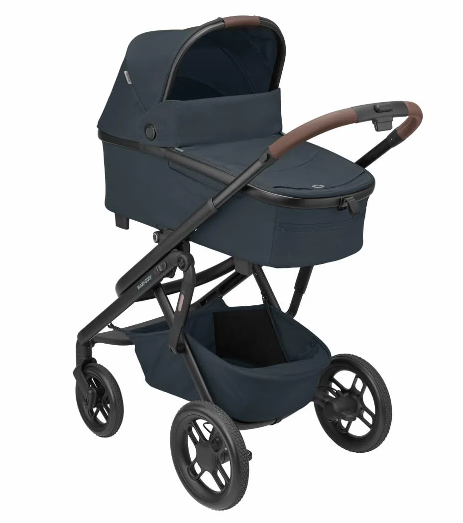 Maxi-Cosi Lila XP Plus Geländegängiger Kinderwagen 0–4 Jahre inklusive Babywanne mit Relax-Funktion Essential Graphite