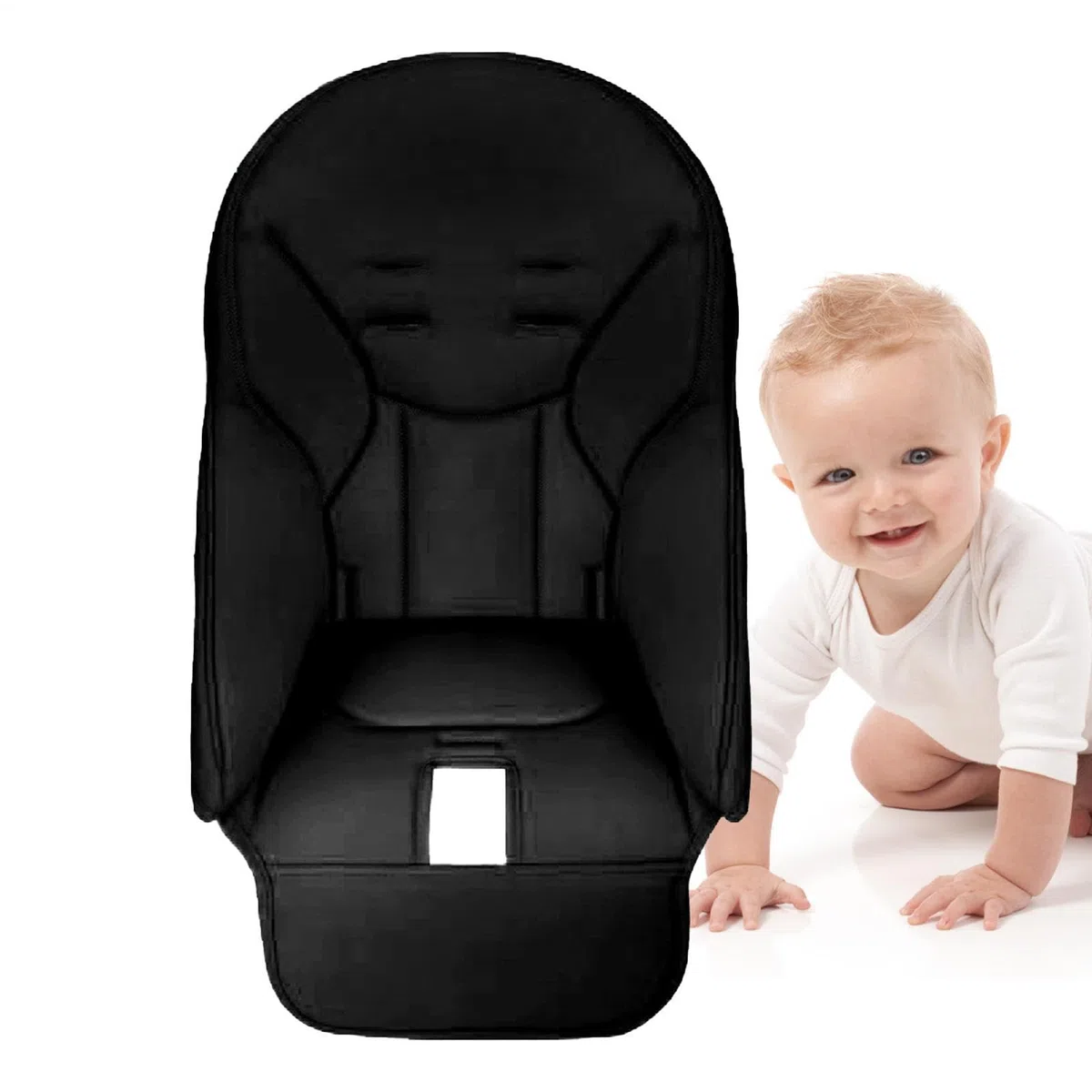 Kinder Hochstuhl Sitzbezug PU Leder Kinder Fütterungssitz Sitzkissen | Kinder Hochstuhl Polsterauflage für Enkelkinder, Söhne, Töchter, Neffen, Nichten