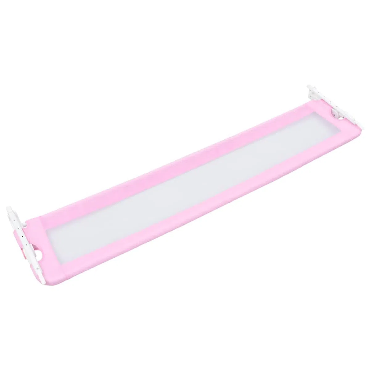 Gecheer Kleinkind-Bettschutzgitter Rosa 180x42 cm, Polyester, klappbar, waschbares Netzgewebe, Metallschlauch, Matratzen 10-20 cm, für Kinder 18 Monate bis 5 Jahre