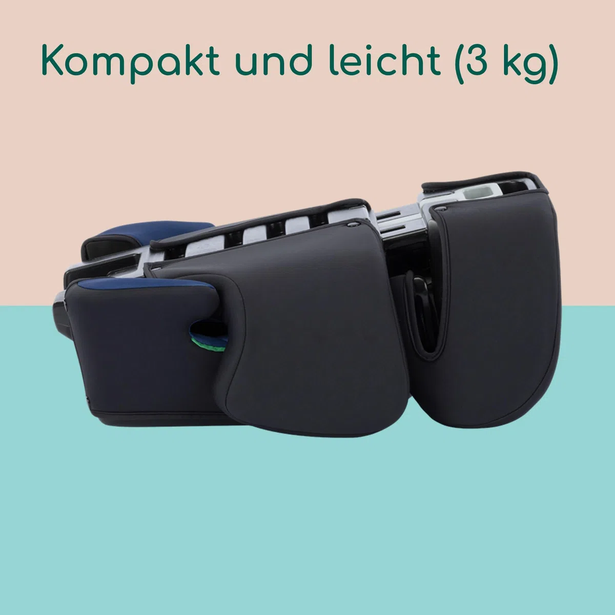 Bebeconfort Disney RoadSafe i-Size, Kindersitzerhöhung mit Rückenlehne, 3,5–12 Jahre (100–150 cm), Klappbarer Kindersitz Stitch Disney, Gurtinstallation, 14 Kopfstützenpositionen, Authentic Stitch
