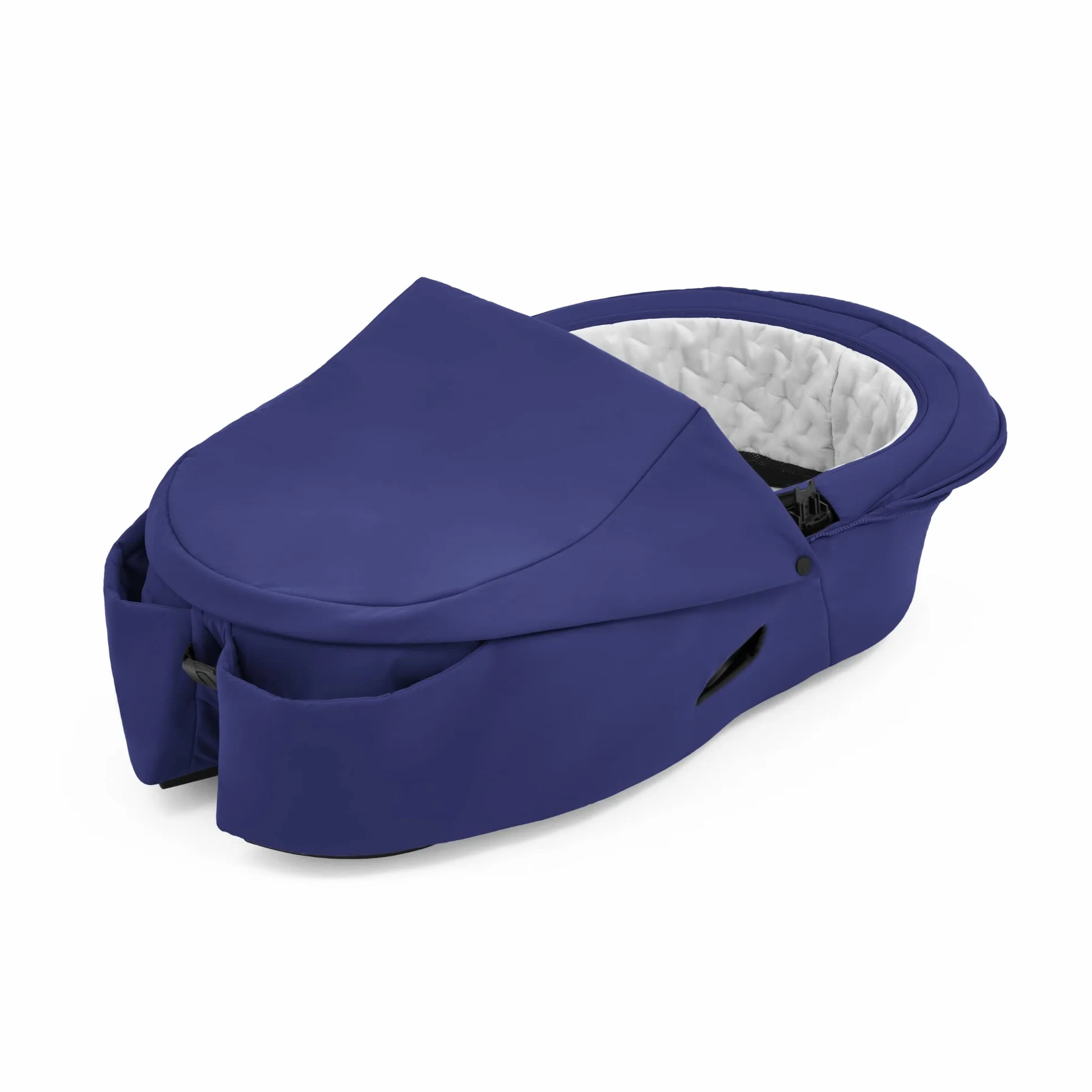 Stokke Xplory X Babyschale, Royal Blue – Abnehmbare Babywanne für Xplory X Kinderwagen – Innen gepolstert & atmungsaktive Matratze – mit Vabnehmbarem Windschutz & 2 praktischen Taschen