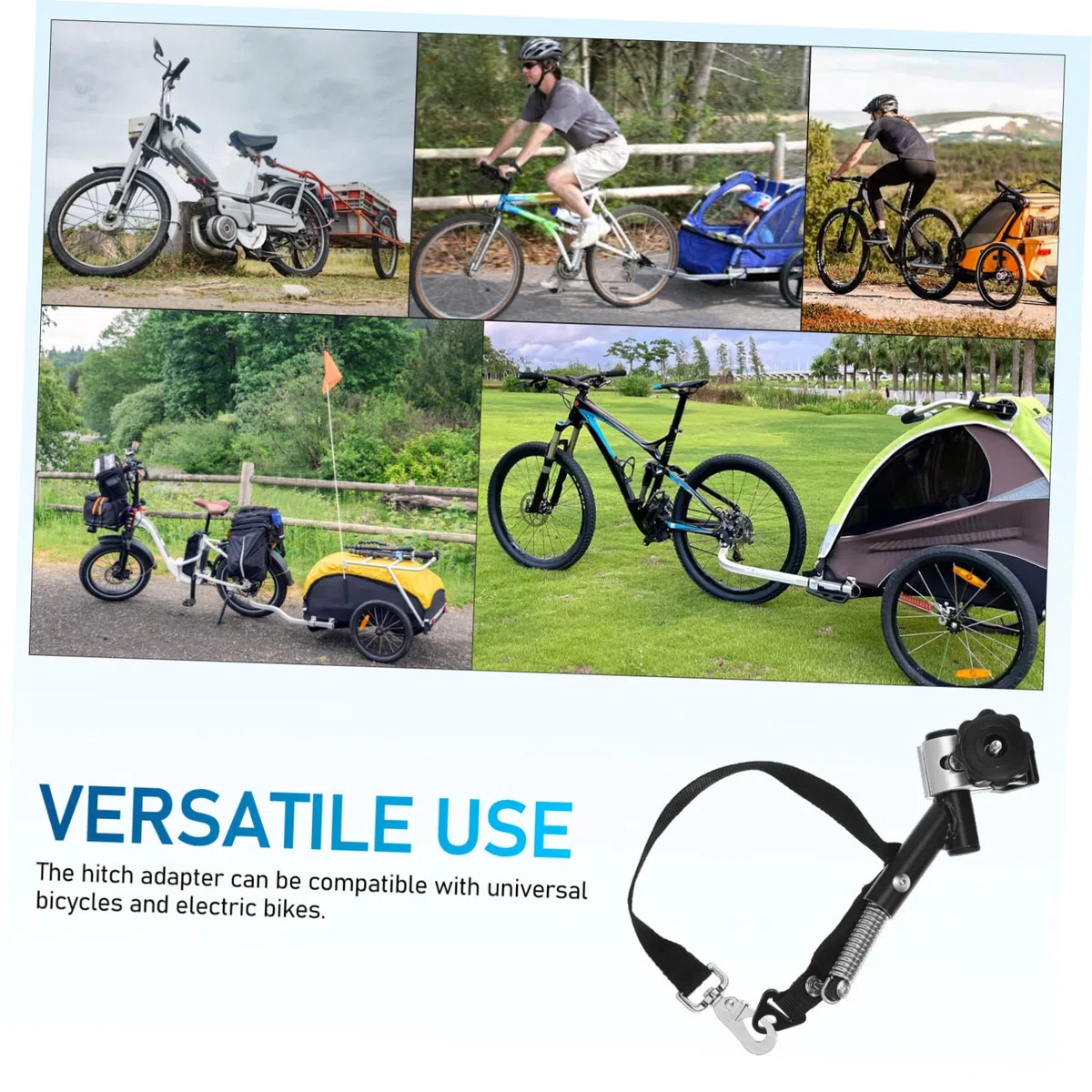Fahrradkupplung Anhängerverbinder aus Robustem Material Fahrradrahmenadapter für Runde Rohre 19–32mm Universelle Anhängerkupplung für Standard und E-Bikes Fahrradzubehör