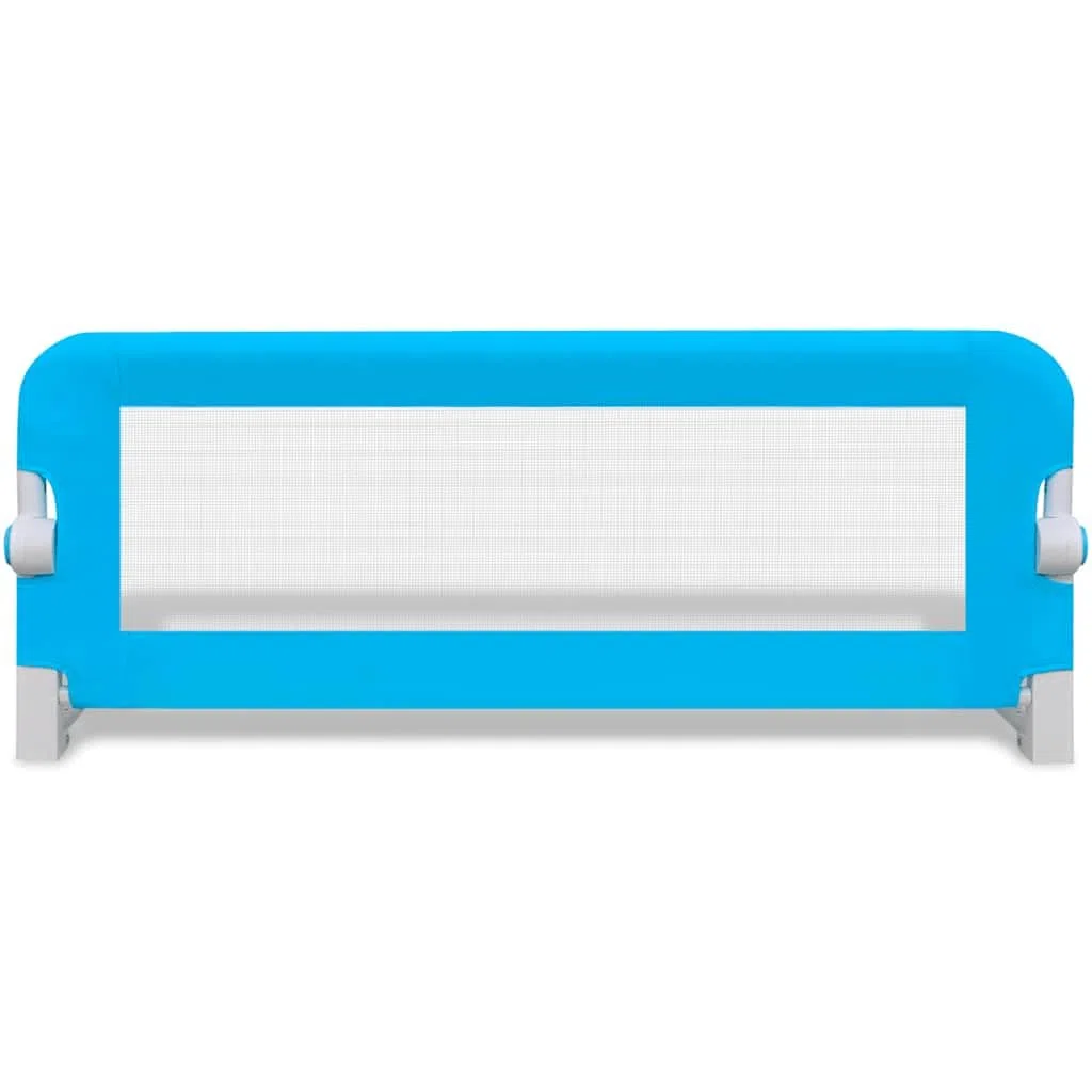 Kleinkind Sicherheit Bettgitter 102x42 cm Blau, klappbar mit Polsterung, Bettschutzgitter Baby für Kinderbett, Seitengitter Babybett, Bettverlängerung Kind, kindersicherung