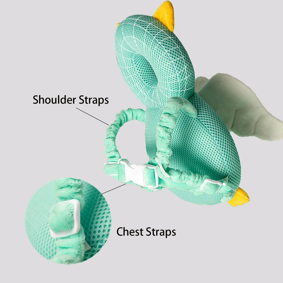 Baby Walker Kopfschutz Kleinkind Verstellbarer Baby Kopfschutz Rucksack Tragen Sicherheitspolster