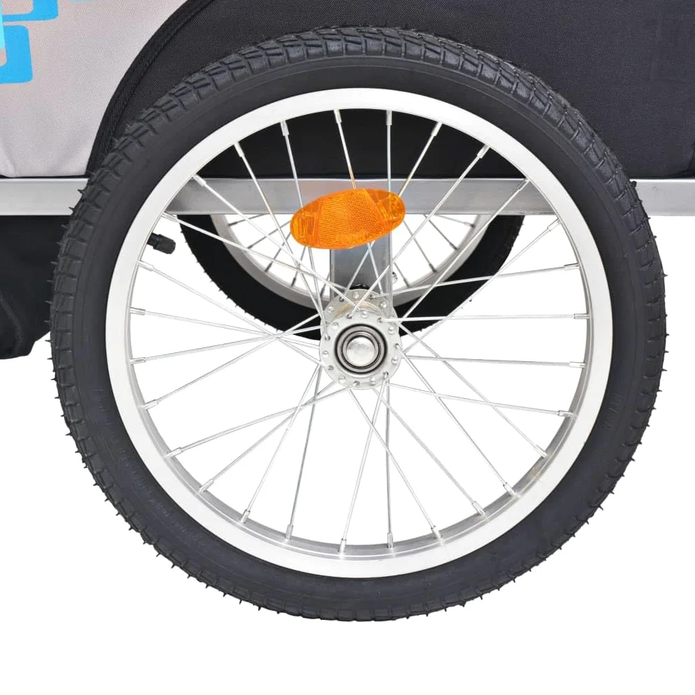 Fahrradanhänger Kinder Rot und Schwarz mit Tragkraft, Stahlrahmen, Allwetter-Verdeck, Reflektoren, Klappbar, Zweisitzer mit Sicherheitsgurt für Outdoor Radtour und Transport