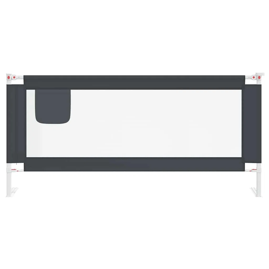 Generisch Kleinkind-Bettschutzgitter Dunkelgrau 200x25 cm Stoff,Baby & Kleinkind,Babysicherheit,Baby-Bettschutzgitter,10233