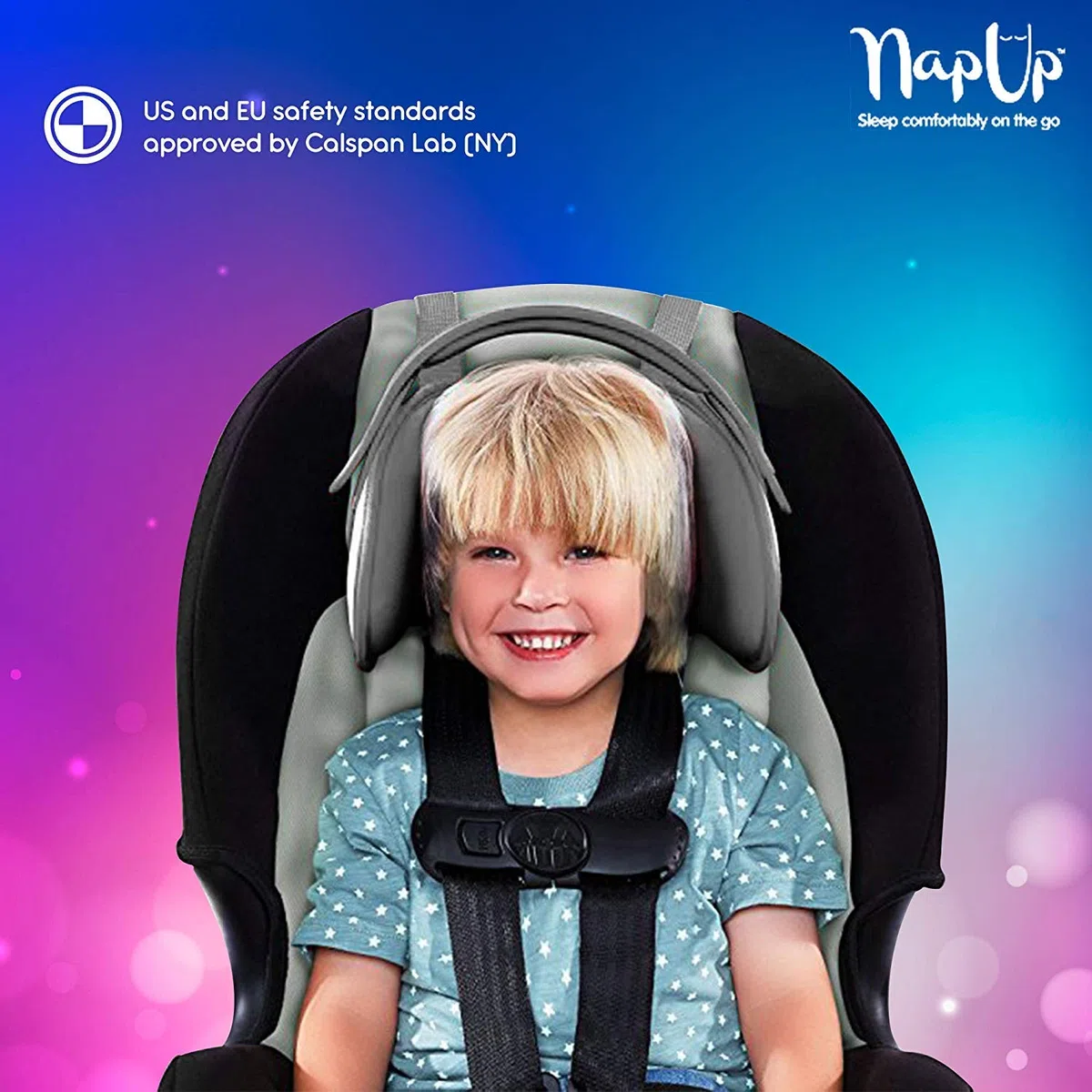 NapUp Autositz Einschlafstütze Original, grau
