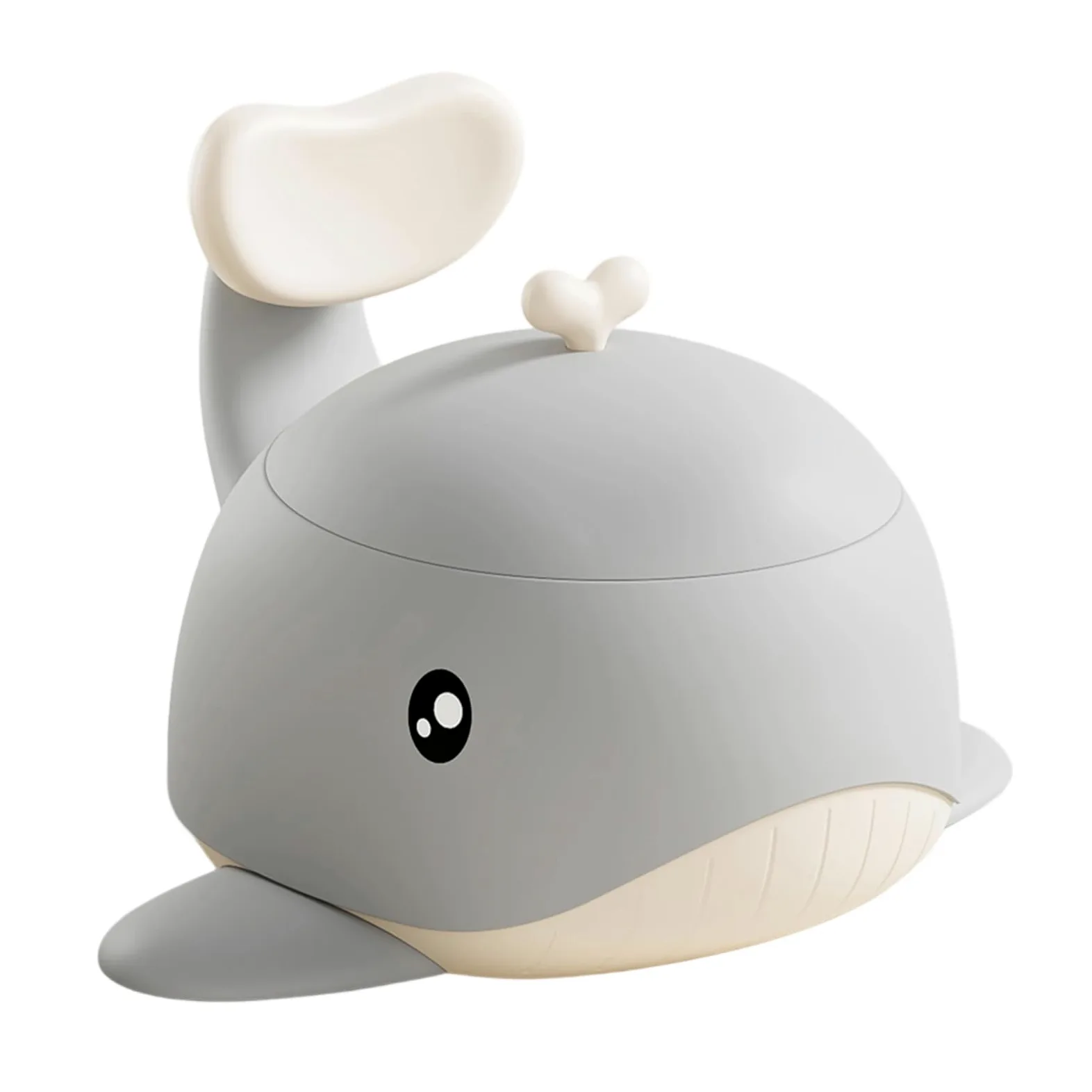 Benutzerfreundlicher Baby-Töpfchensitz, schöne Cartoon-Wal-Form, einfache Reinigung, tragbarer Toilettentrainer für 12+ Monate, niedliches Wal-Design, Kleinkind-Töpfchen