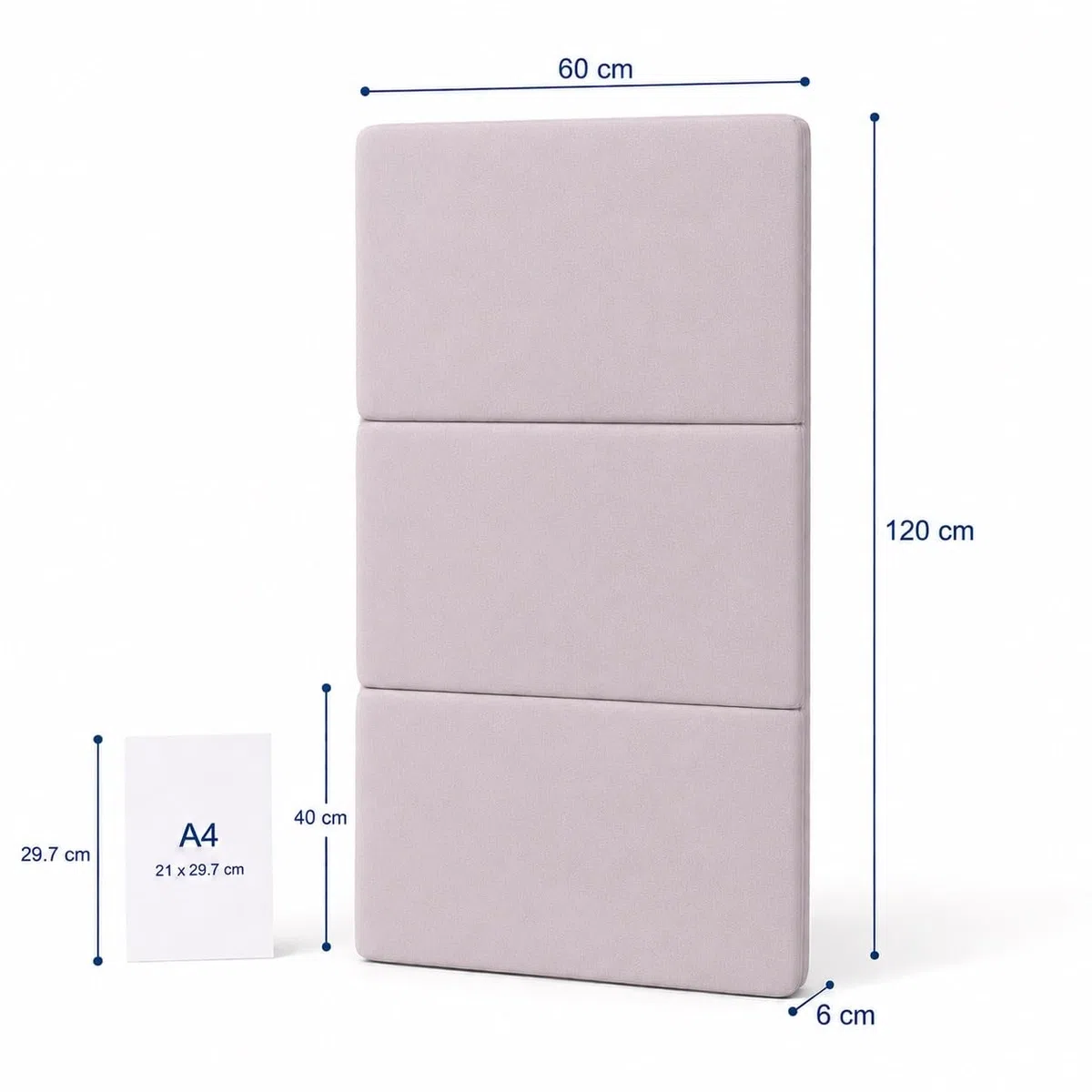 Alvi Reisebettmatratze Komfort 60x120 cm/Höhe 6 cm - Matratze für Baby Reisebett mit Baumwollbezug und Tasche, atmungsaktiv, waschbar, Oeko-TEX® Standard 100 schadstoffgeprüft
