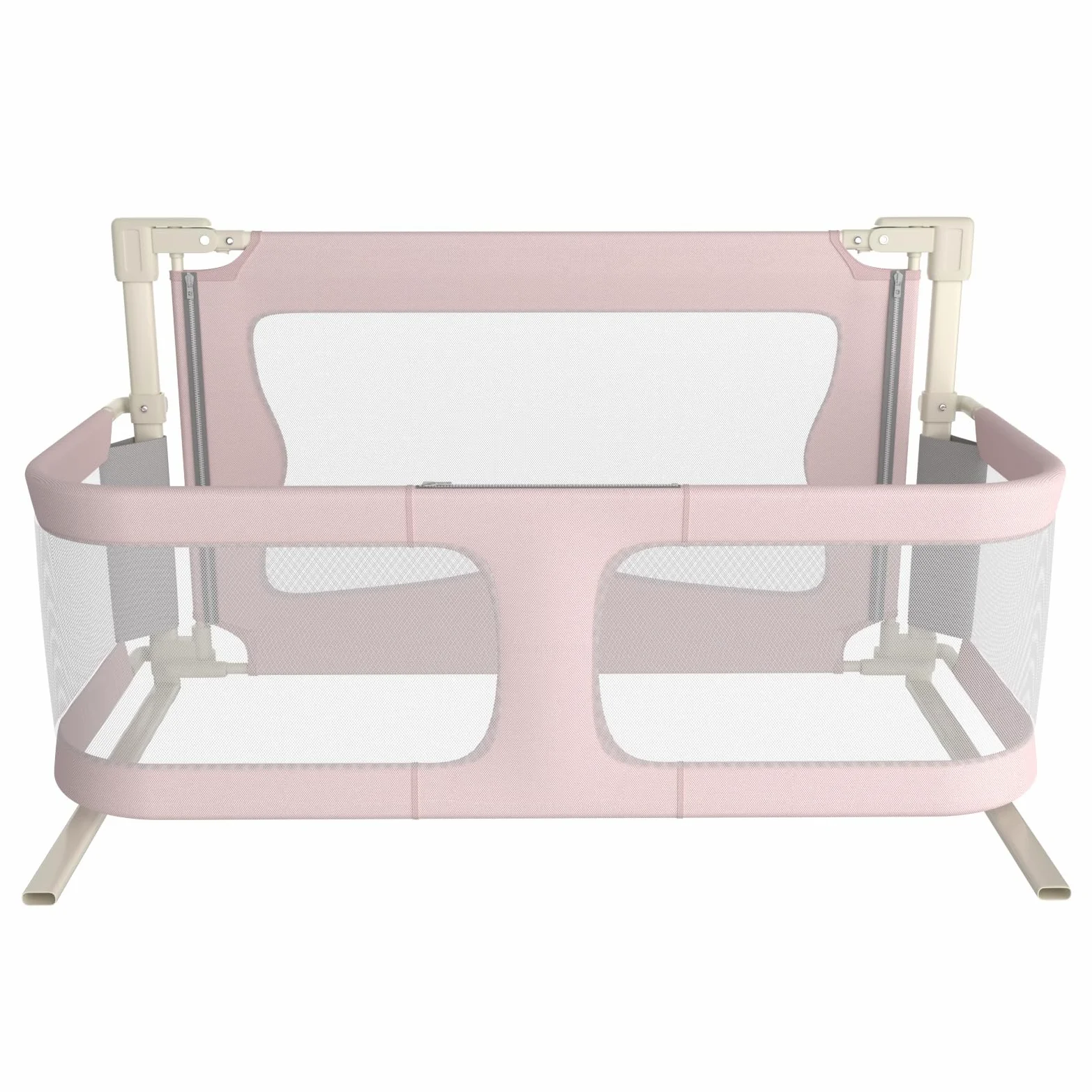 HUOLE Babybettgitter Kinderbett Kinderbettschutzgitter Bettgitter Bettschutzgitter für Kleinkinder Kinderbettgitter Rausfallschutz-120 x 50 x 105 cm (rosa)