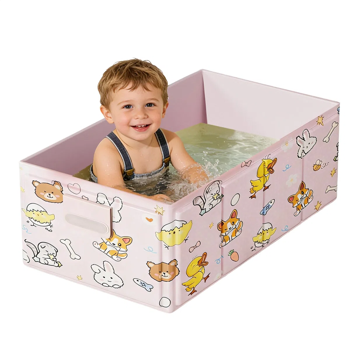 Tragbares Badehaus – faltbar, für Kinder, Reisen, stabil, wasserdicht, mit weichem seitigem Design, einfache Entwässerungsfunktion, ideal für drinnen im Bad, Spa, Shower, Reisen, Balkon, Outdoor