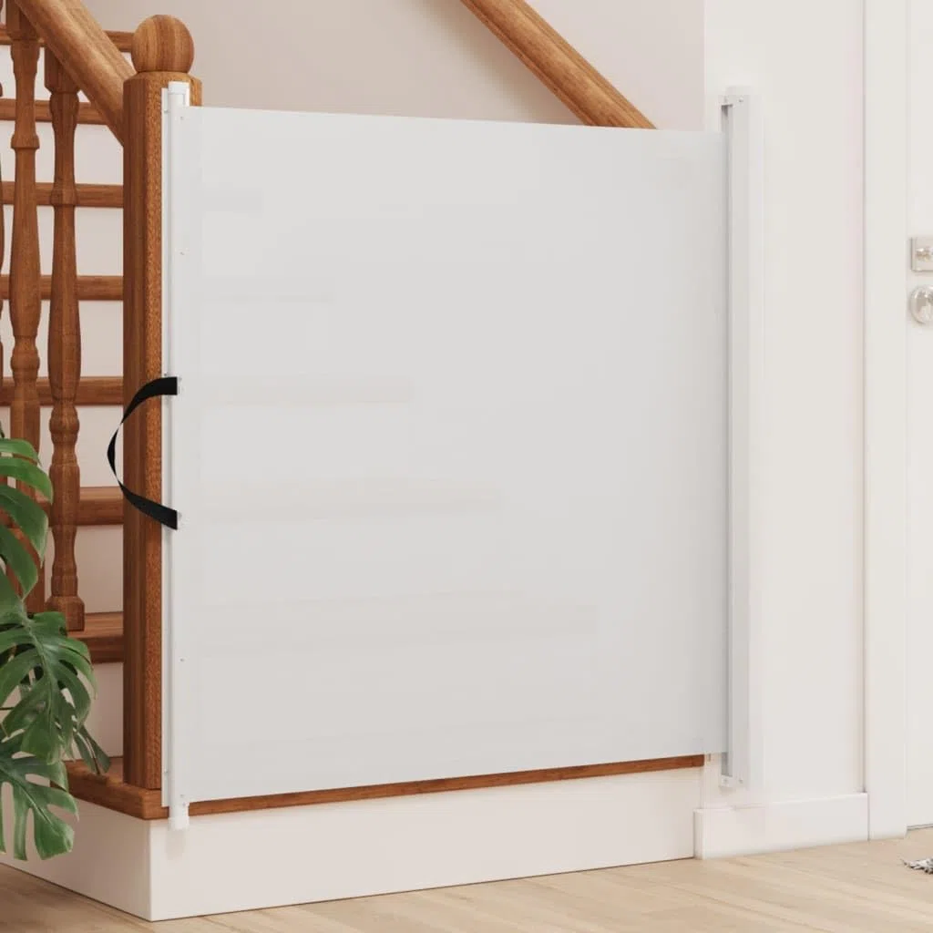 Generisch Haustier-Barriere Ausziehbar Weiß 82,5x125 cm,Baby & Kleinkind,Babysicherheit,Baby- & Haustierschutzgitter-4004128