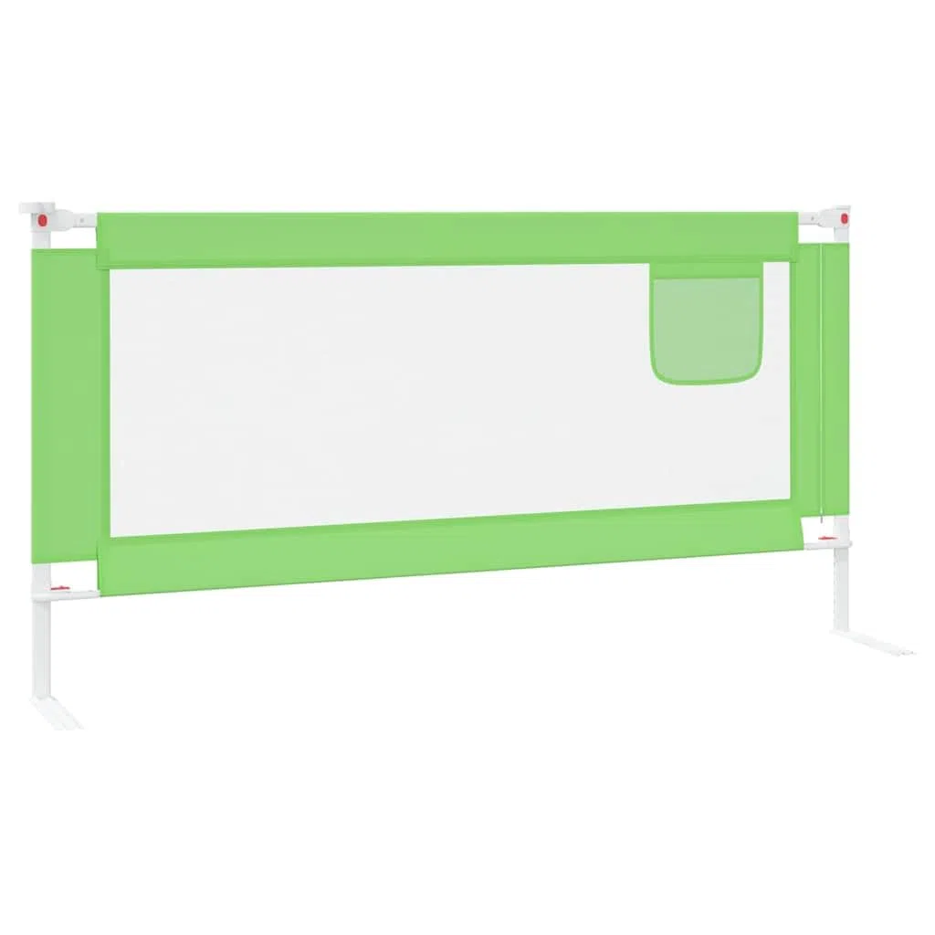 Generisch Kleinkind-Bettschutzgitter Grün 180x25 cm Stoff,Baby & Kleinkind,Babysicherheit,Baby-Bettschutzgitter,10195