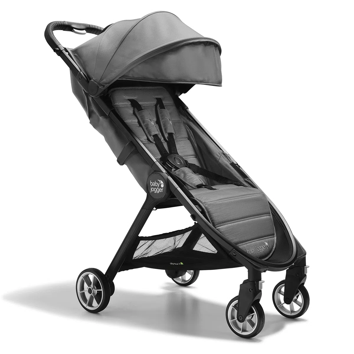 Baby Jogger City Tour 2 Reisebuggy, kompakter Buggy mit Einhandfalt, Shadow Grey