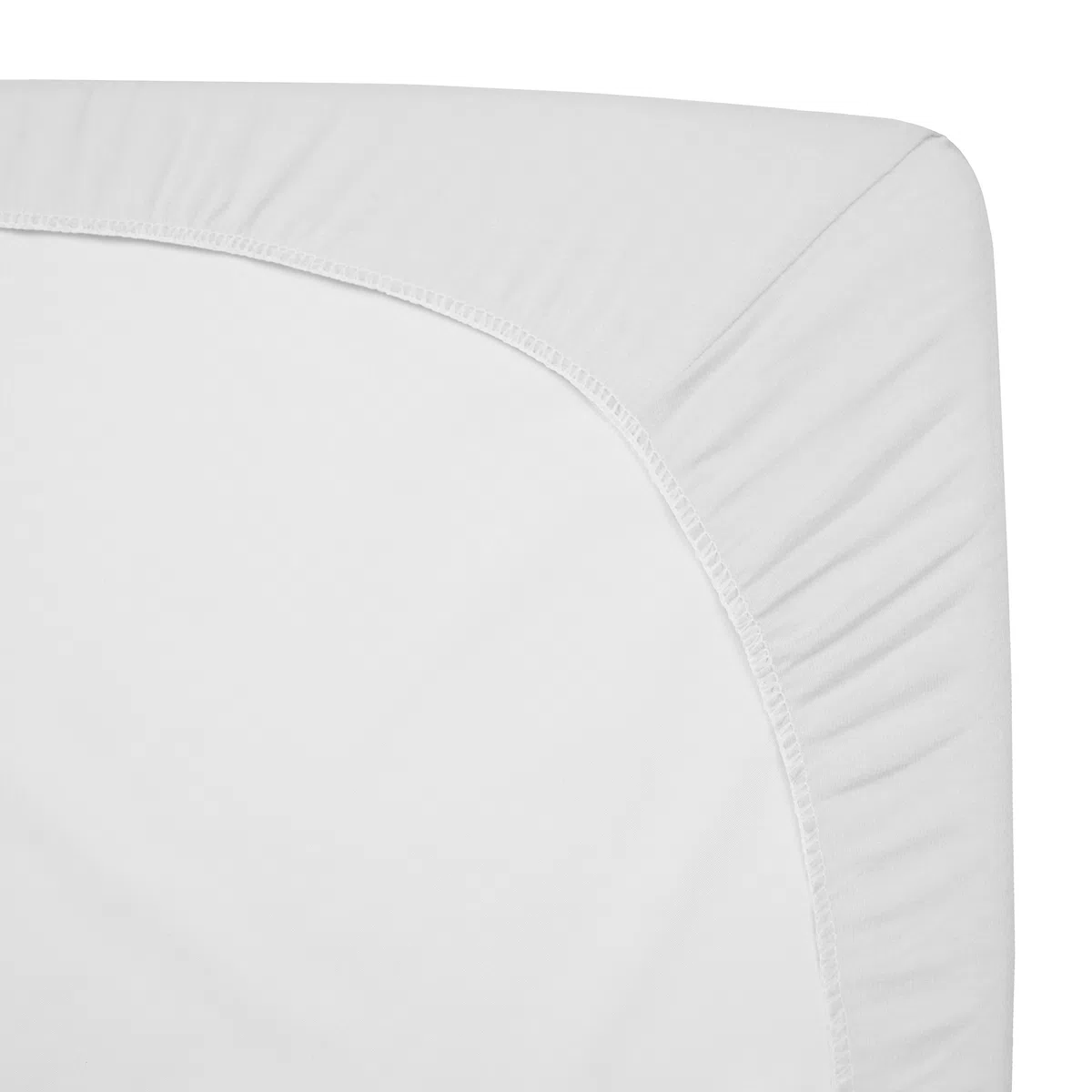 TL Care Supreme Mini-Kinderbettlaken, 100% natürliche Baumwolle, Jersey, gestrickt, 61 x 96,5 cm, weich, atmungsaktiv, für Jungen und Mädchen, Weiß