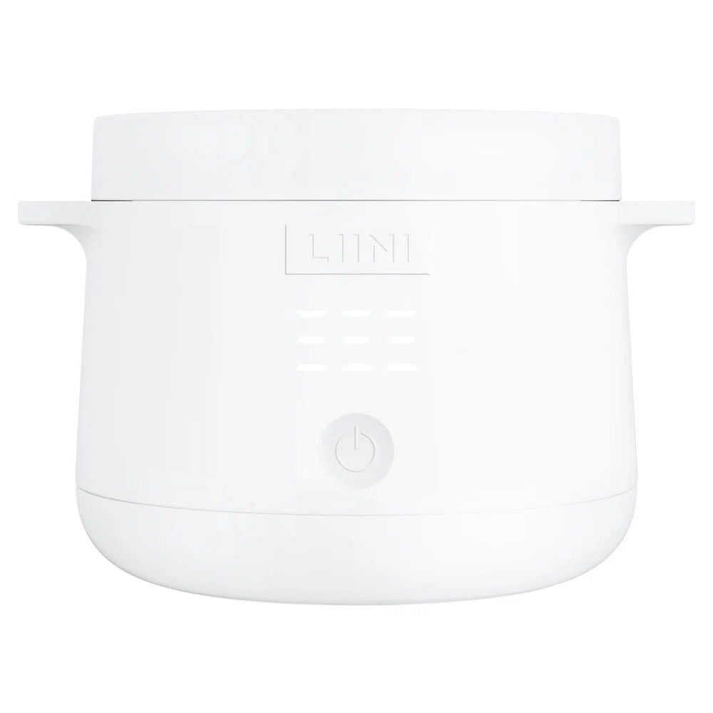LIINI® 2.0 PRO Breiwärmer weiß – Akku Babybreiwärmer, 50W, 10'000 mAh, IP66, Edelstahlplatte, BPA-frei, USB-C Aluminiumkabel