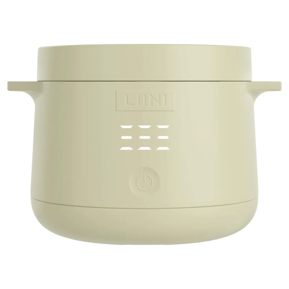 LIINI® 2.0 PRO Breiwärmer olive – Akku Babybreiwärmer, 50W, 10000 mAh, IP66, Edelstahlplatte, BPA-frei, USB-C