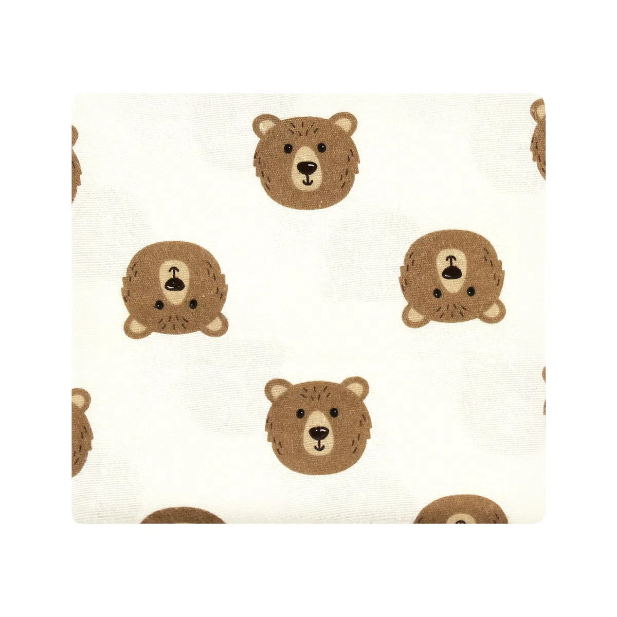 Hudson Baby Unisex Baby Baumwolle Flanell Empfangsdecken, Braunbär, Einheitsgröße