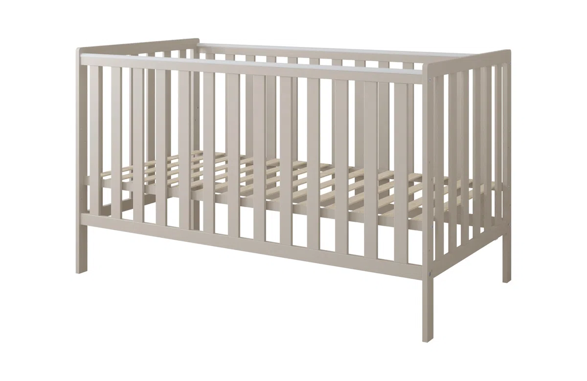 zee Babybett Bambi Mint 140x70 cm Klassisches Gitterbett 3 Fach Höhenverstellbar Beißschutz Baby Kinderbett Kinderzimmer