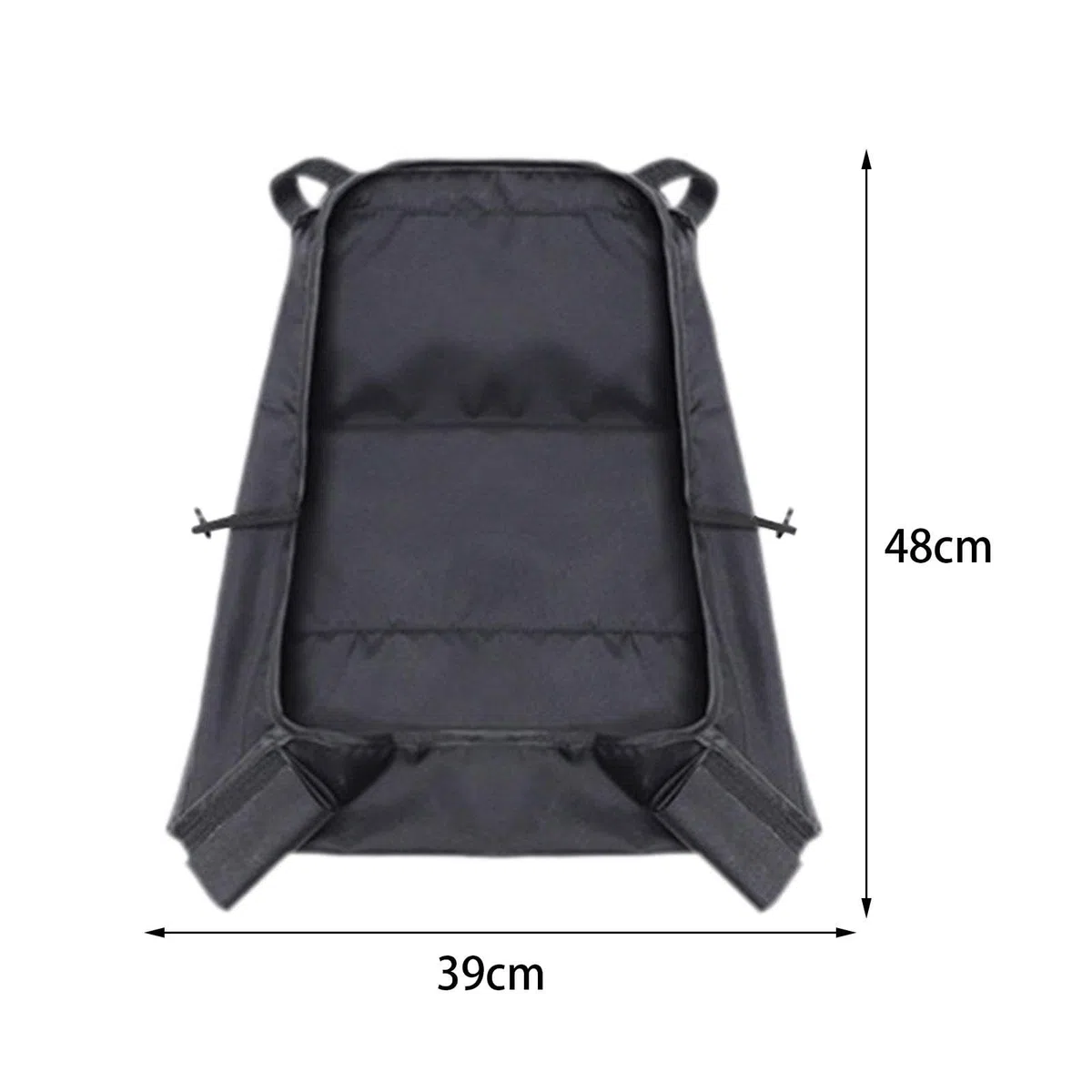Unterer Korb für Kinderwagen, Kinderwagenkorb, Tragbarer Hänge Organizer, Tasche, Netzzubehör, Organizer für Die Reise, Schwarz