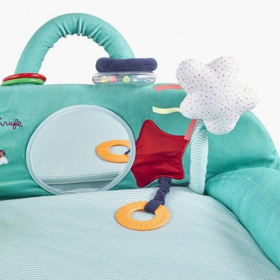 Sophie la Girafe - Fresh Touch - Evolu'doux Spielplatz | Spiegel Rassel Beißring Perlen und Reißverschluss zum Entdecken | 5 Spielpositionen | sensorische Entwicklung | Geschenkidee