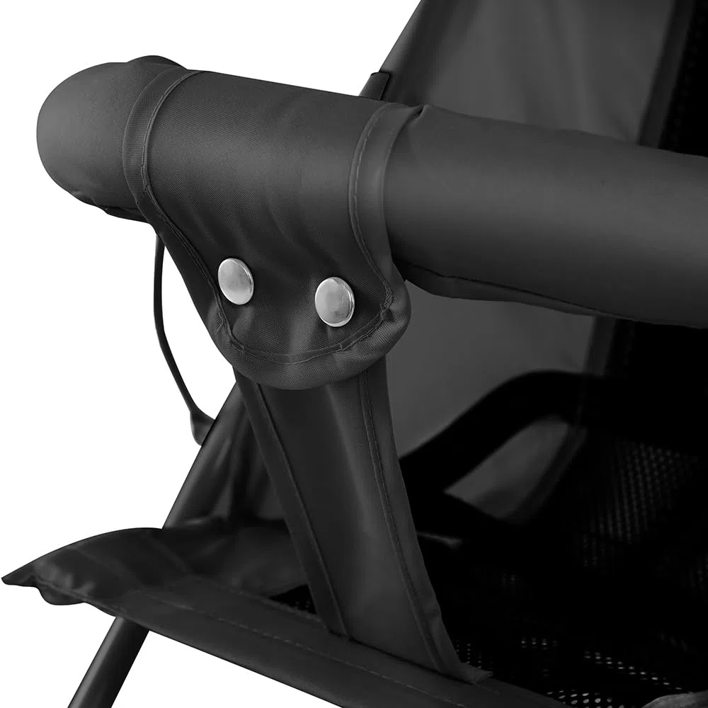 Kinderwagen, leicht und kompakt, von 0 Monaten bis 4 Jahren, maximale Tragfähigkeit von 25 kg, zusammenklappbarer Kinderwagen, neigbare Rückenlehne, automatische Faltung in 1 Schritt, CanopyD-Schwarz