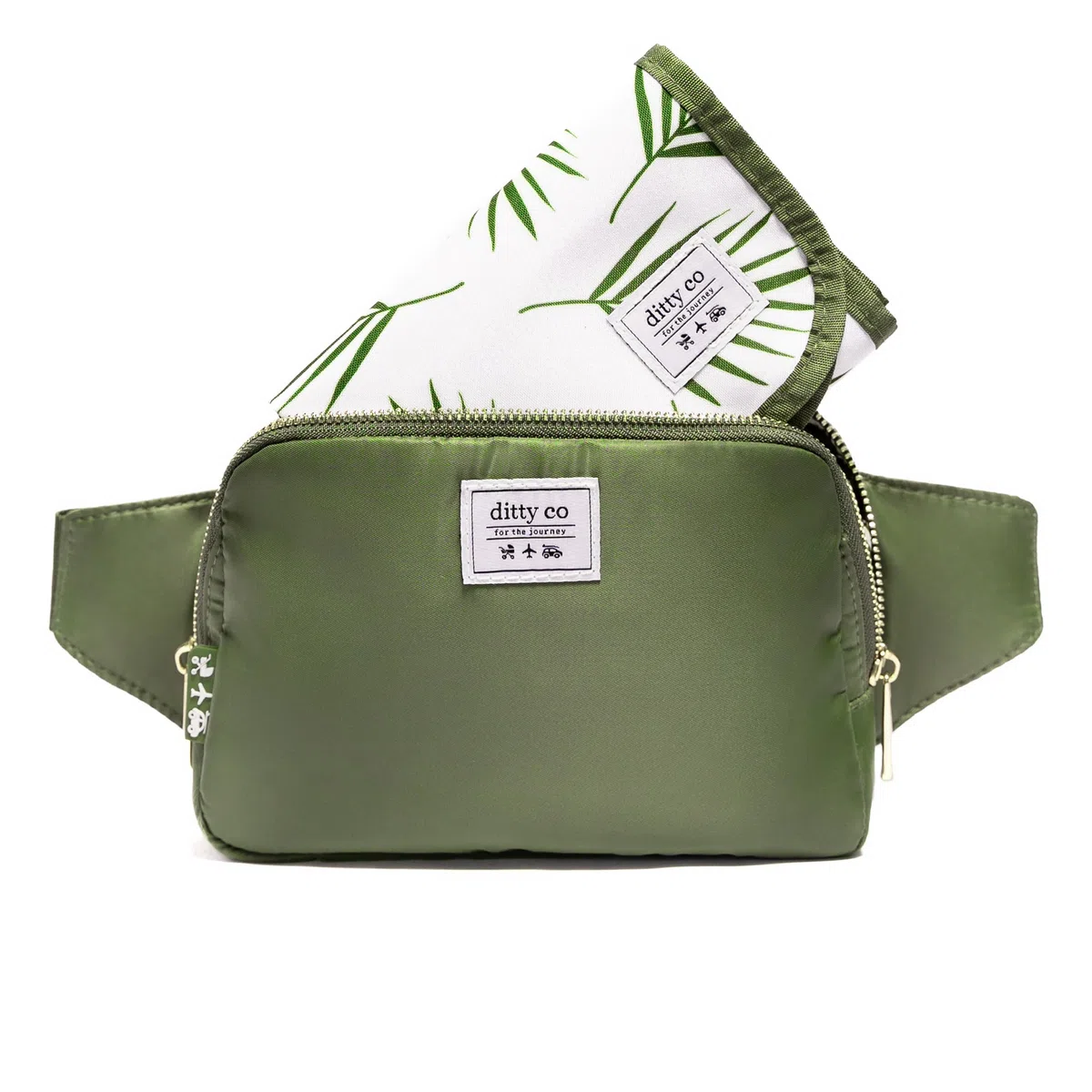 Mini Ditty Extra kleine Wickeltasche – Überall Gürteltasche mit Wickelunterlage für Frauen – Minimale Reise-Gürteltasche – kompakte Umhängetasche für Mütter – freihändiges Baby-Reisezubehör – Eltern