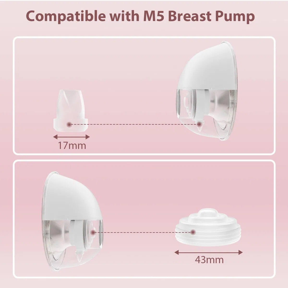 10 Stück Milchpumpen-Teile, 6 Stück Silikon-Entenschnabelventil und 4 Stück Silikonmembran, kompatibel mit M5 tragbarer Milchpumpe, M5 Milchpumpen, Ersatzzubehör, Stillzubehör-Set
