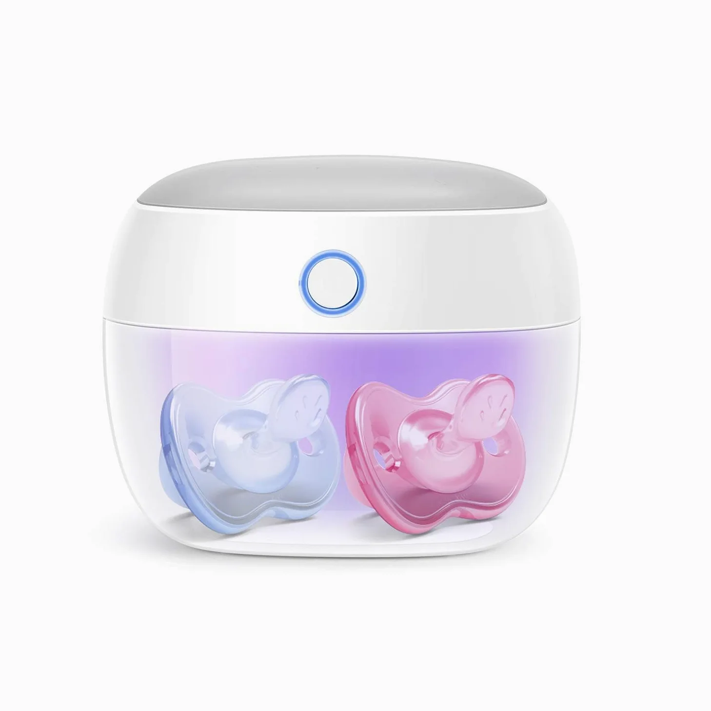 Papablic Tragbares UV-Licht-Desinfektionsmittel, Mini-UV-C-Desinfektionsbox für Schnuller und mehr, 99,99% Desinfektion in 59 Sekunden, wiederaufladbar über USB