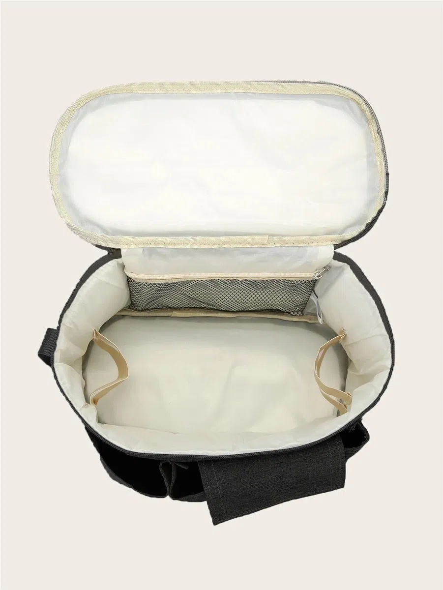Kinderwagen Organizer Taschen Mumie Große Kapazität Reise Hängen Tasche Flaschenhalter Kinderwagen Windel Taschen Kinder Kinderwagen Zubehör(GRAY)