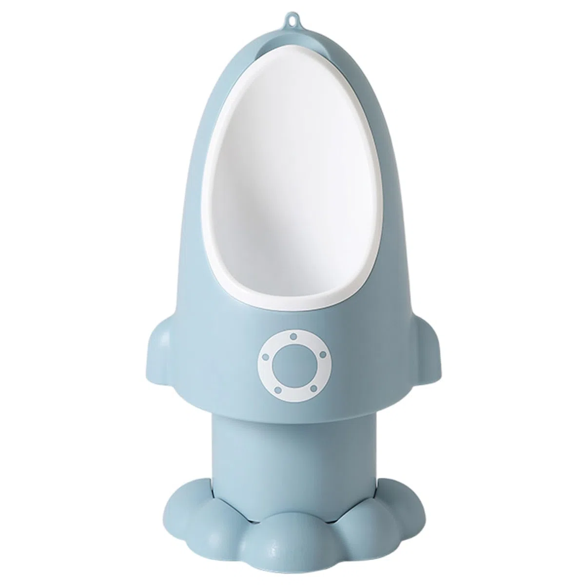 Kleinkind-Urinal, verstellbares, spritzwassergeschütztes Baby-Töpfchen mit lustiger Cartoon-Form zum Aufhängen/Stehen, leicht zu reinigendes Trainings-Töpfchen für Jungen von 1–6 Jahren, Wathet | Win