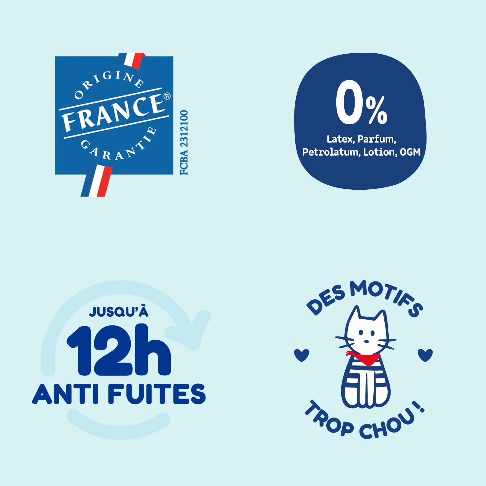 Carryboo - Windeln Größe 4+ (9 – 20 kg) – gesund und extrem saugfähig – 12 Stunden auslaufsicher – ohne unerwünschte Substanzen – hergestellt in Frankreich – erschwinglicher Preis – 126 Einwegwindeln