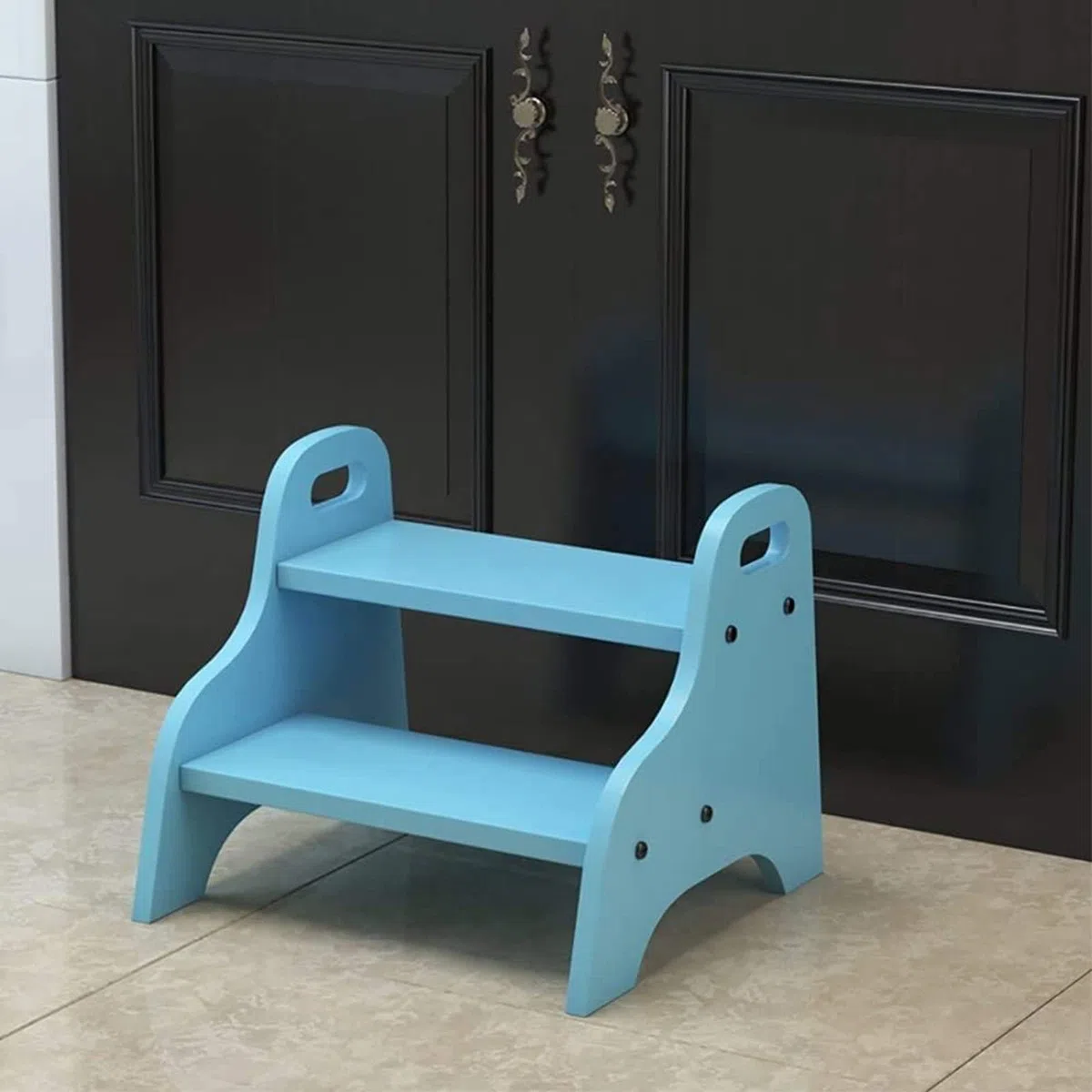 Robuster dünner Klapphocker Holz 2 Stufen Hocker Leiter für Kleinkinder Badezimmer Utility Kleine Fußhocker für Kinder Töpfchen Training Tragbares Indoor Blumenregal