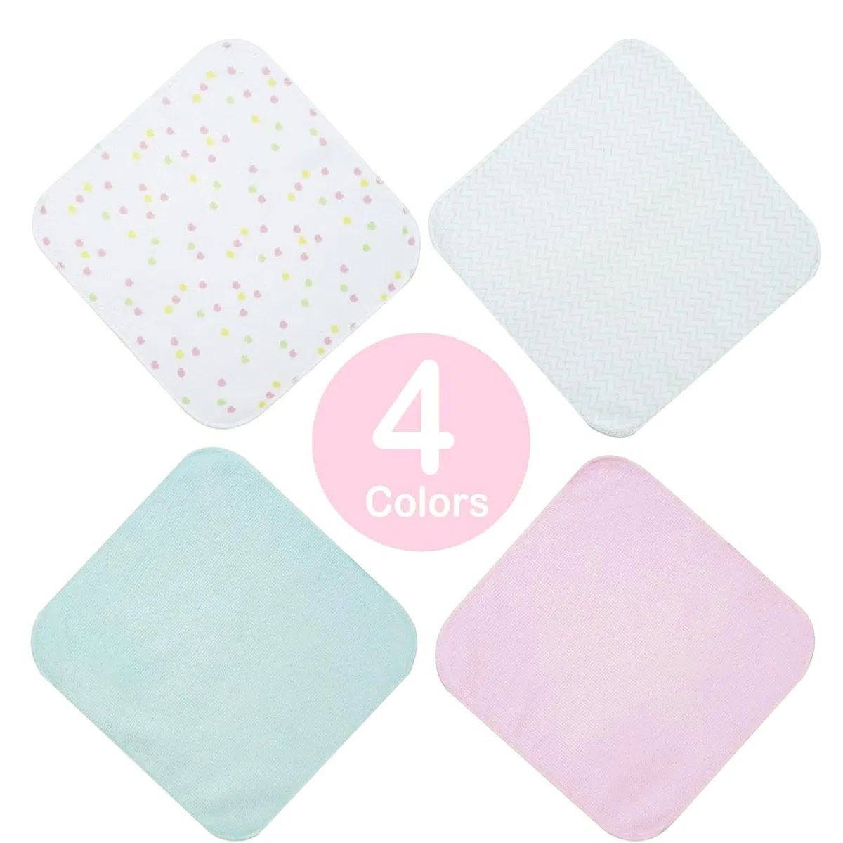 Softan Baby Waschlappen 24 Stück Badetücher für neugeborene 23 X 23 cm Handtücher Set, weiche und super saugfähig