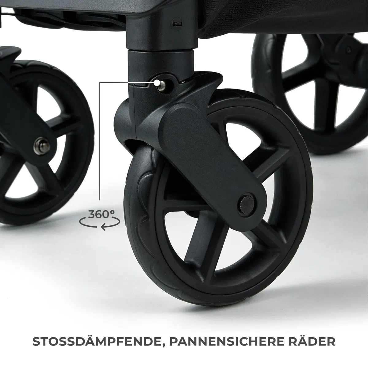 Kinderkraft LOOM Kompakter und leichter Buggy, automatisches Zusammenklappen, große pannensichere Räder, verstellbare Rückenlehne, ab Geburt bis 22 kg, Beige