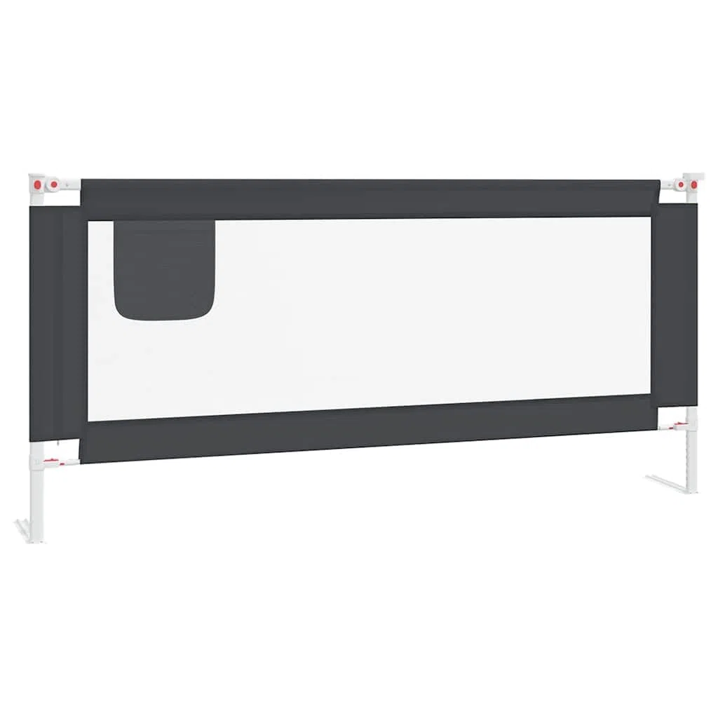Generisch Kleinkind-Bettschutzgitter Dunkelgrau 200x25 cm Stoff,Baby & Kleinkind,Babysicherheit,Baby-Bettschutzgitter-10233
