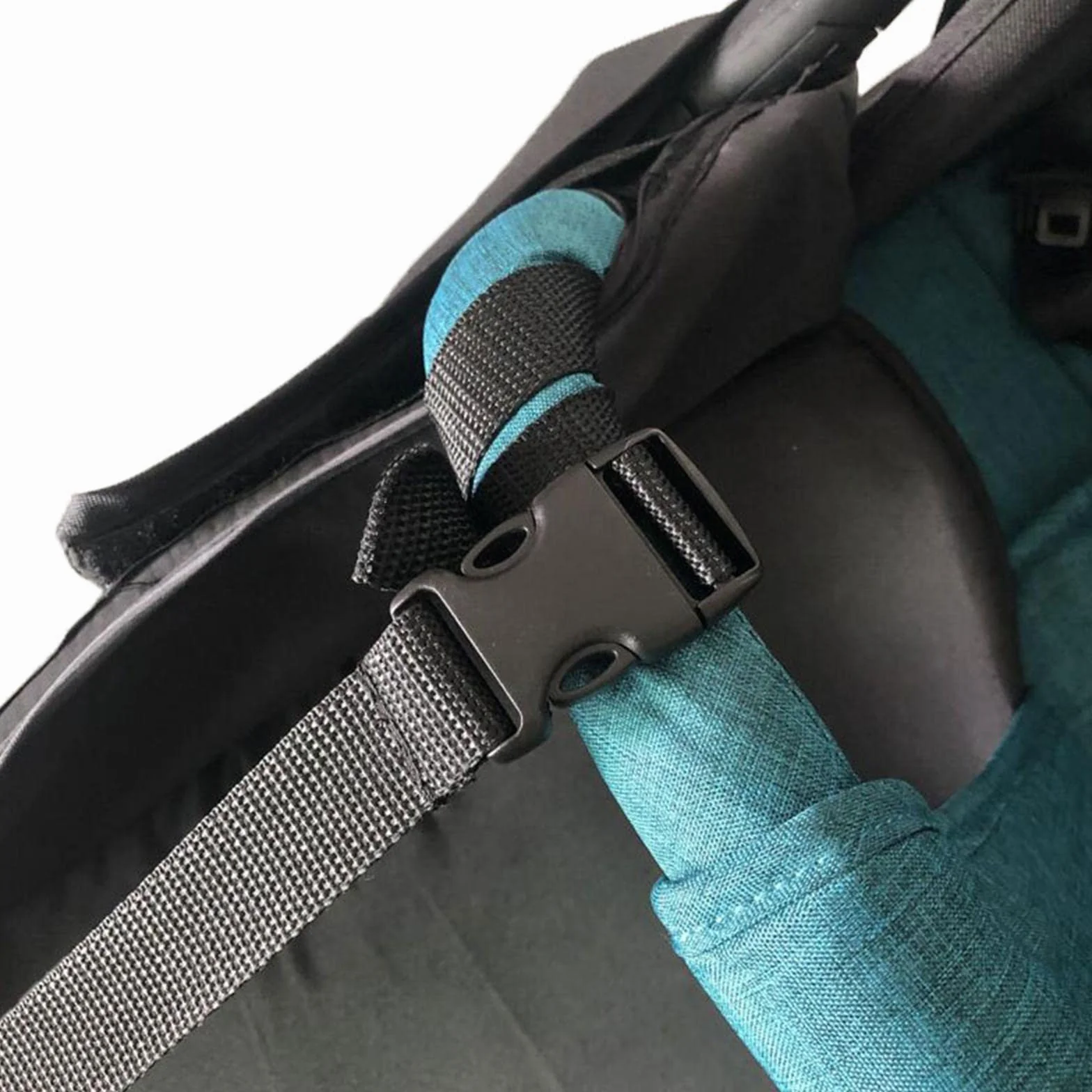 Fenteer Fußstütze für Kinderwagen, 50 cm, ACCS, universell, langlebig, schwarz, bequem, Oxford, Kinderwagen-Fußstütze, Verlängerung, Kinderwagen für