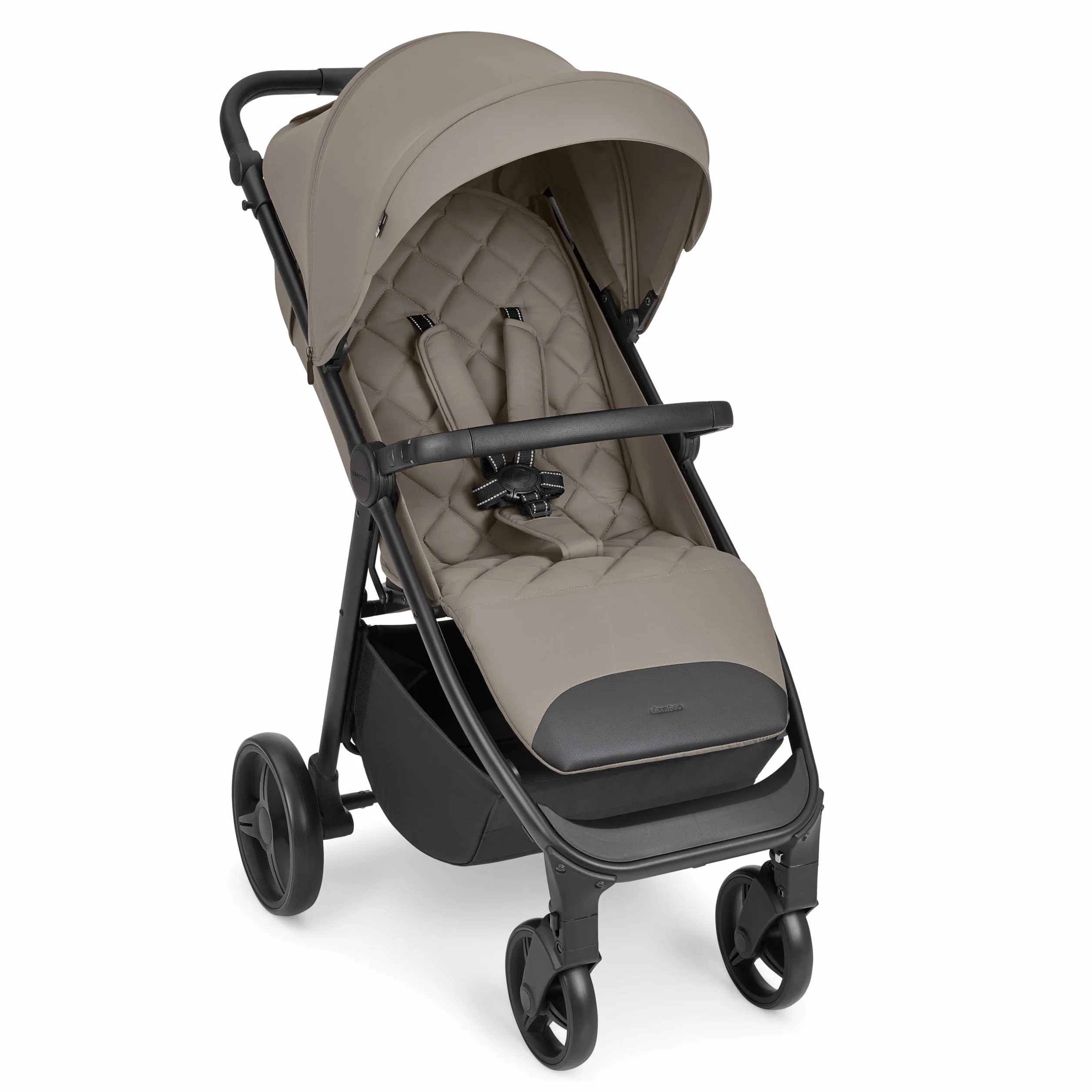 KikkaBoo URBAN Reisebuggy Kinderwagen, ab Geburt bis 22 kg, EVA Räder mit Federung, Beige