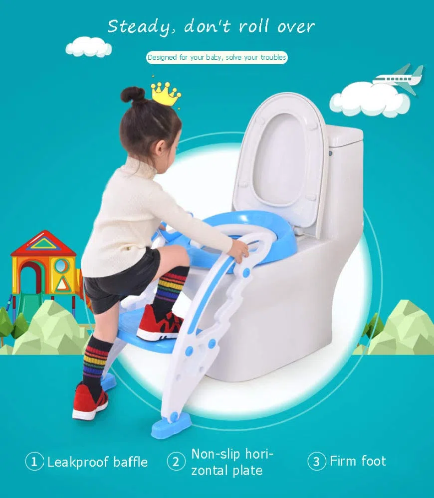 Topfchen Sitz Fir Kinder, Töpfchen-Toilettensitz-Baby-Kleinkind-Kinder-Toiletten-Trainer Mit Trittleiter Für Jungen Und Mädchen,Green