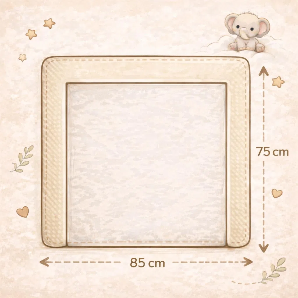 Wickelauflage Set 6-teilig – Wickelunterlage aus Baumwolle & Waffelstoff – Baby Wickelauflage – Geschenk zur Babyparty – Wickeltischauflage – 85x75 cm (Breite x Tiefe), Teddy und rosa