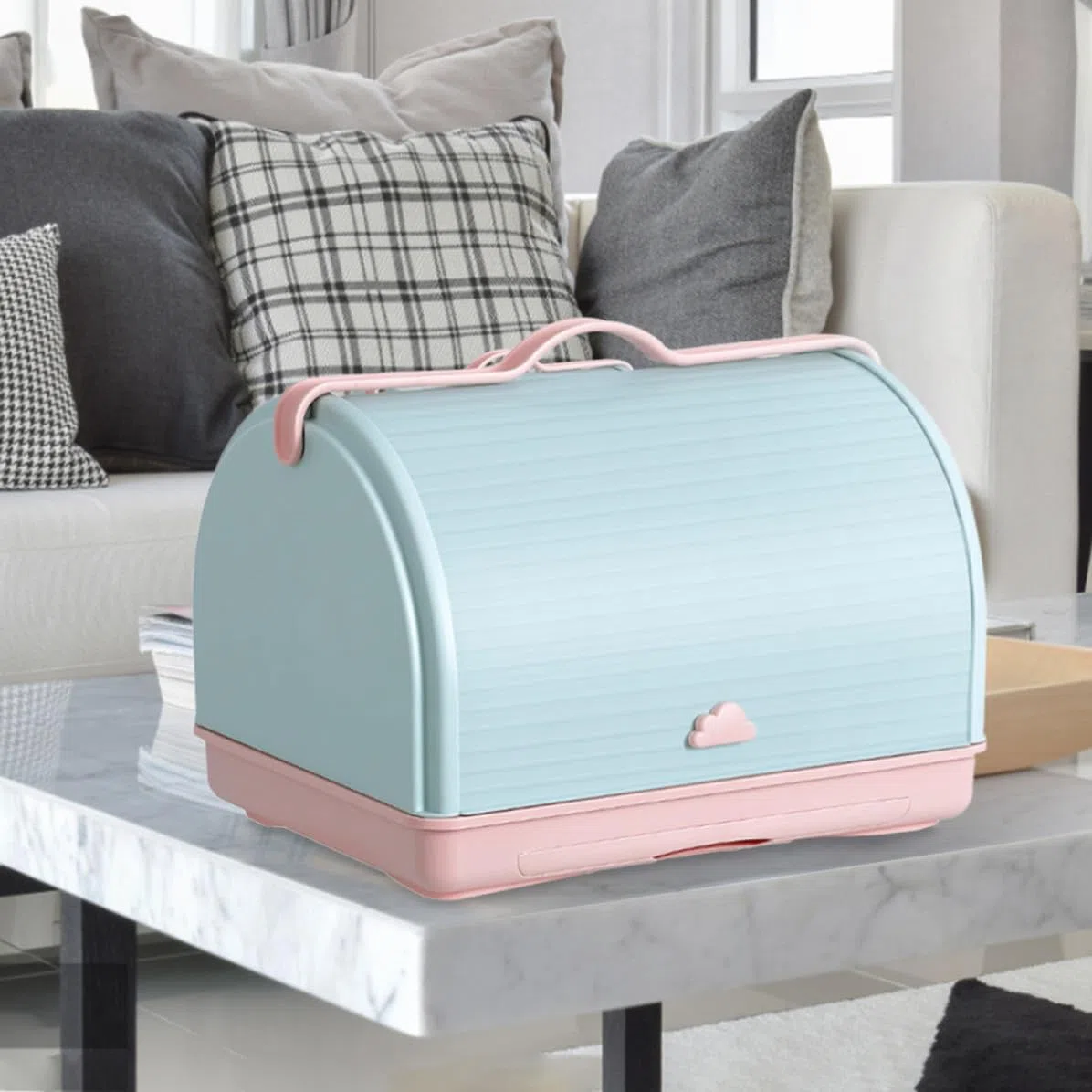 Yardwe Flaschenabtropfer und Aufbewahrungsbox für Babyflaschen aus Kunststoff mit Abnehmbarem Abtropfblech und Deckel für Küche zur Hygienischen Fläschchenaufbewahrung