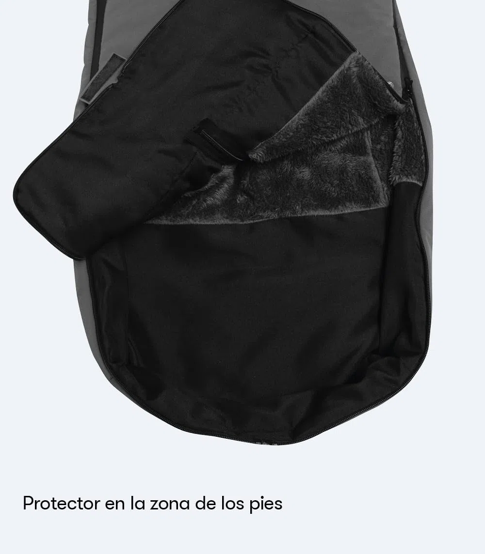 Munich Mun15 Universal-Fußsack für den Winter, hält das Baby warm, wasserdichter Fußsack für Kinderwagen (grau)