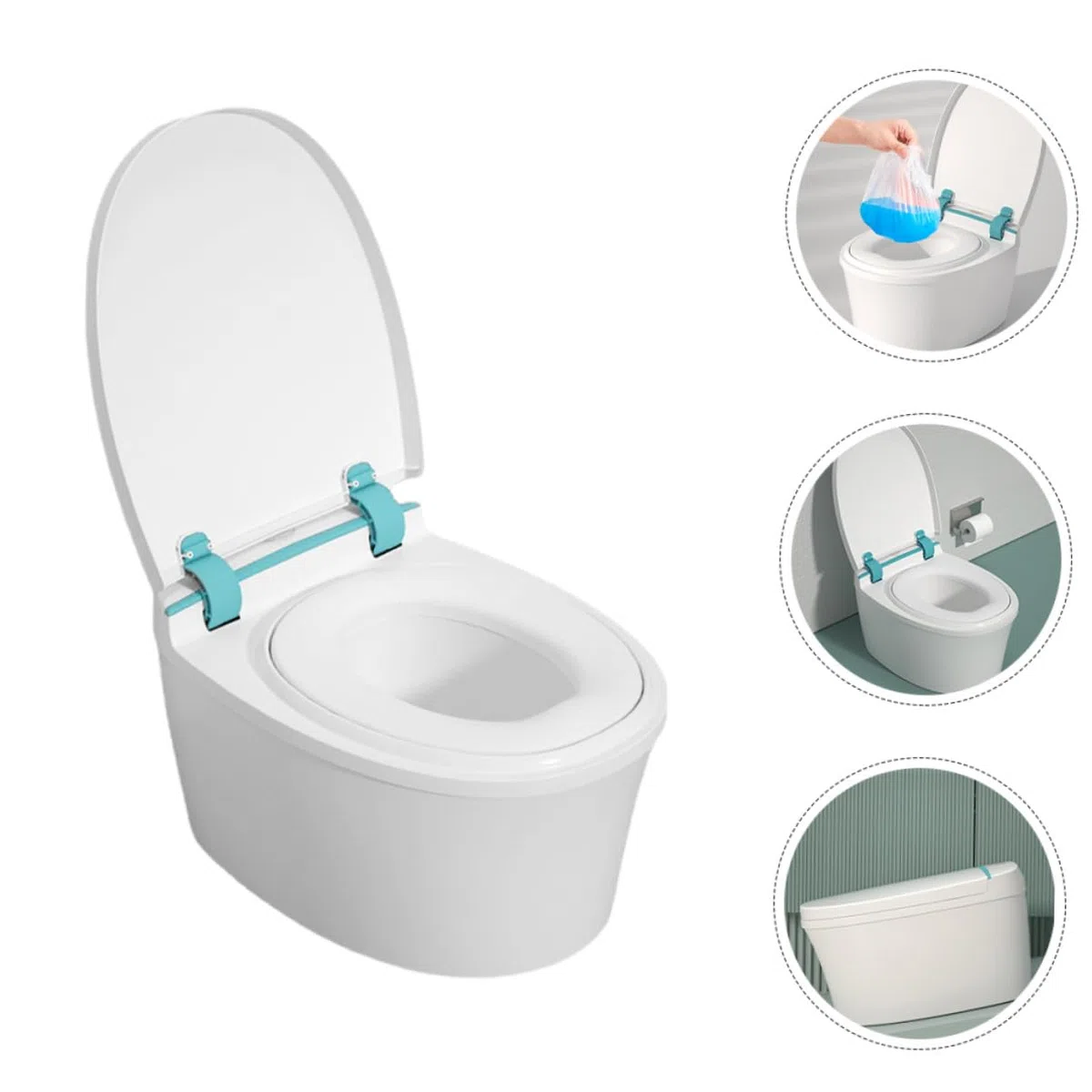 Gatuida Tragbares Töpfchen für Kleinkinder Praktischer Toilettensitz mit Herausnehmbarem Einsatz Leicht und Stabil für Hause und Unterwegs als Kindertoilettentrainer