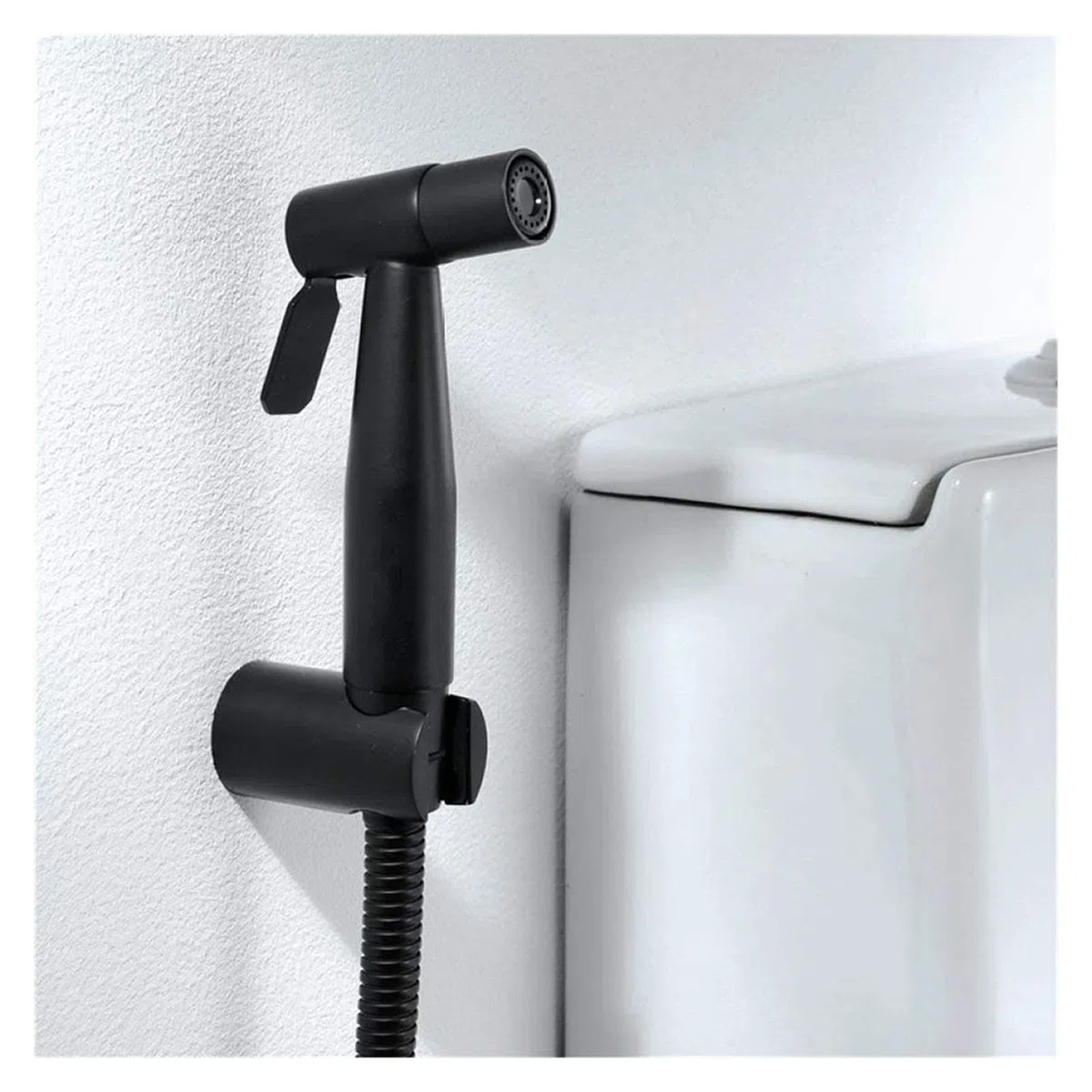 ToiletSprayer Hochwertiger schwarzer Hand-Toilettensprüher aus Edelstahl for Badezimmer – Shattaf-Sprayer, ideal for die persönliche Hygiene und Töpfchen-Toilettenspray – perfekt