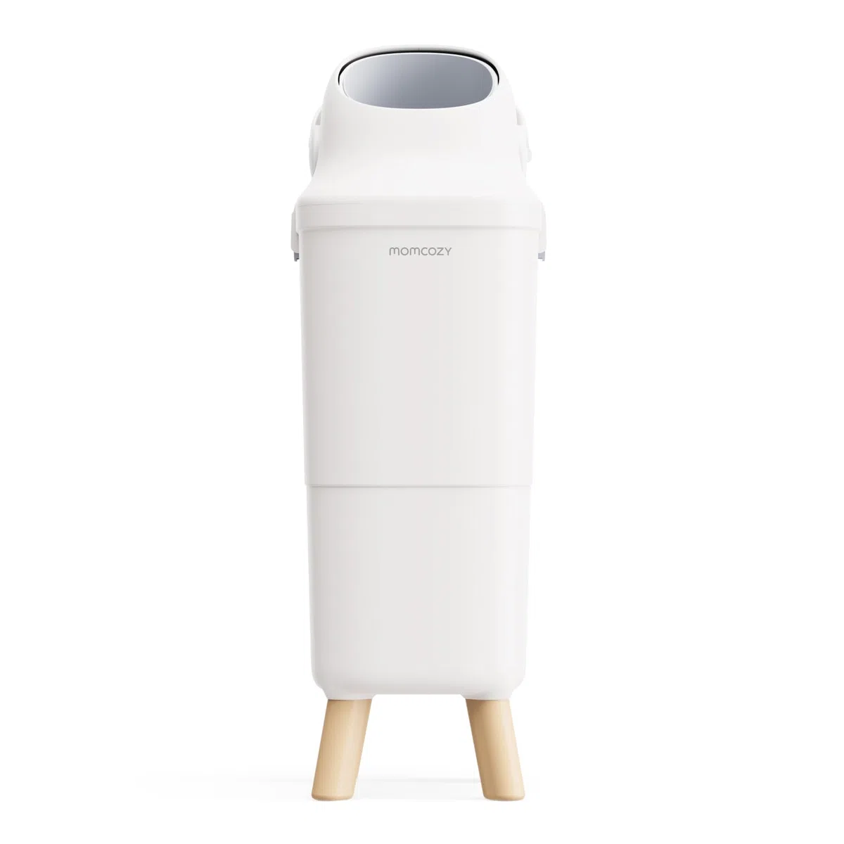 Momcozy Windeleimer mit 3-fach-Verschlusssystem zur Reduzierung von Gerüchen, windeleimer geruchsdicht breite Öffnung, ergonomische Höhe, großes Fassungsvermögen mit Sichtfenster, diaper bin