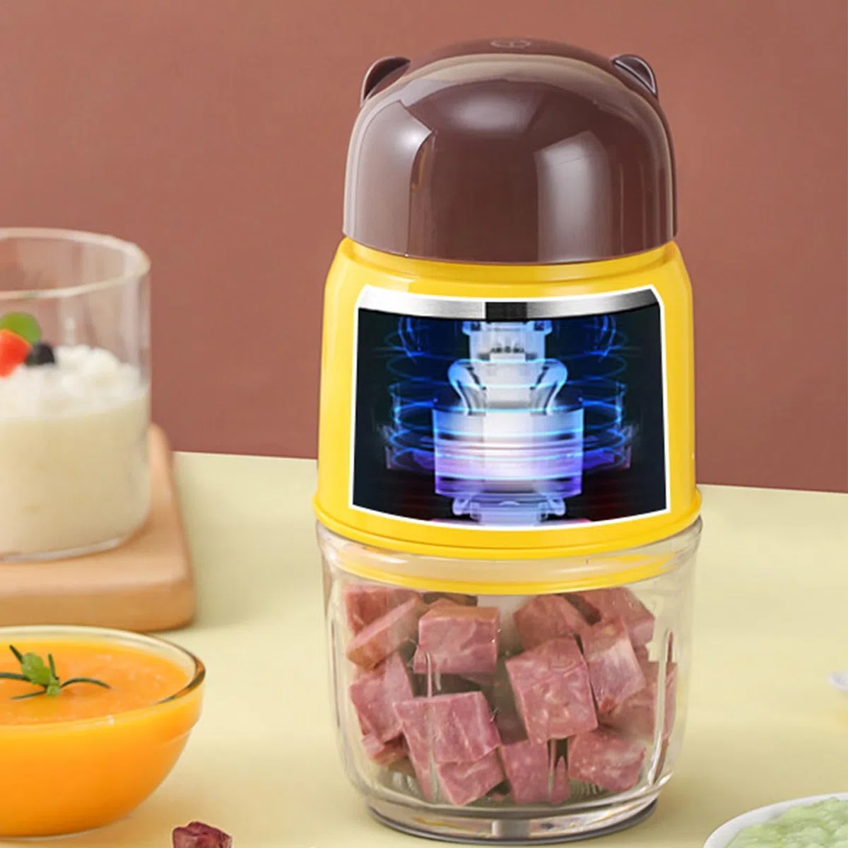 Automatischer Lebensmittelmixer für Püree, tragbarer süßer Lebensmittelzubereiter, Küchenmaschine für Obst-Gemüse-Püree