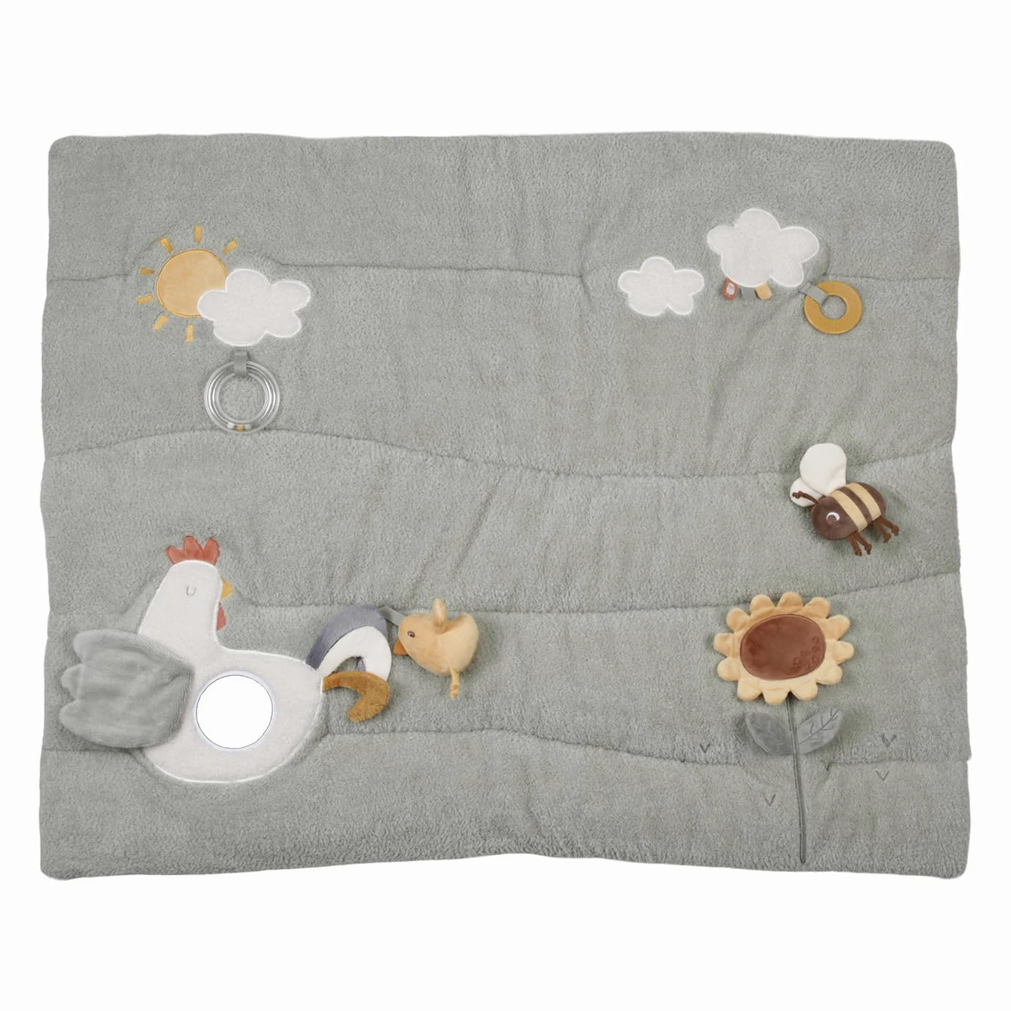 Little Dutch 8808 Activity Krabbeldecke Laufgittereinlage grün - Little Farm (80x100 cm)