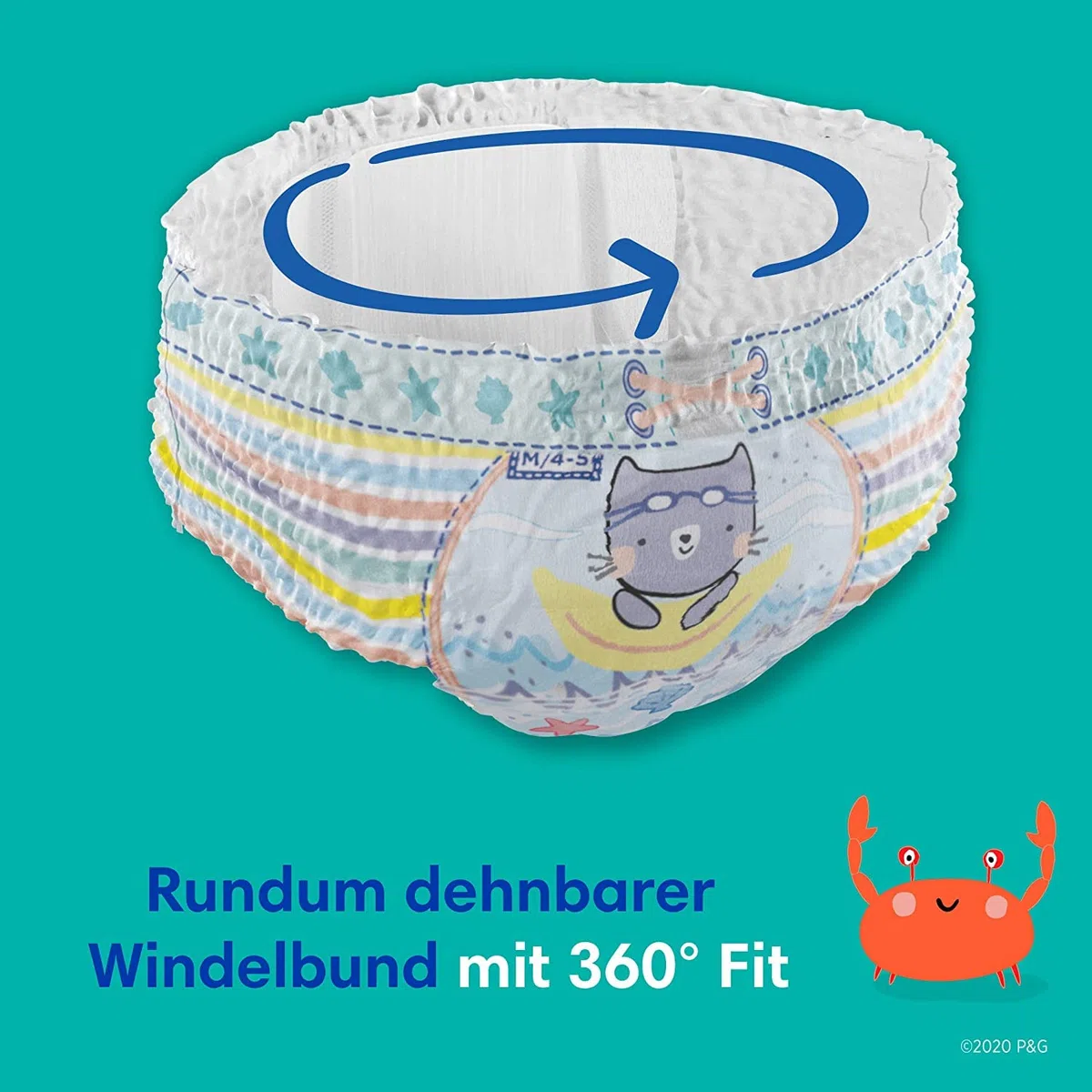 Pampers Schwimmwindel Set mit Splashers (Größe 3-4, 96 Schwimmwindeln) und Windeln Größe 3 (6-10kg, 204 Stück) Premium Protection, Midi, MONATSBOX, Baby Erstausstattung Für Neugeborene