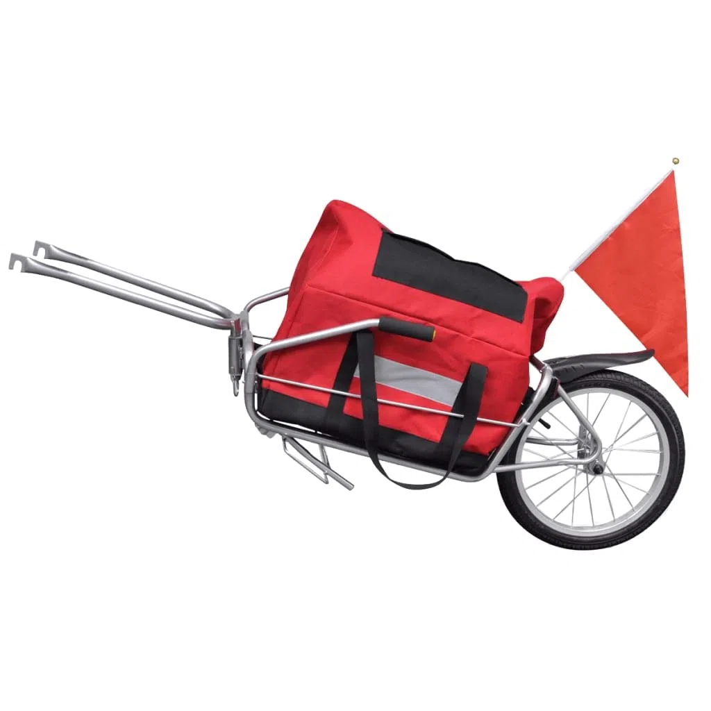 AUVYI Fahrradanhänger Lastenanhänger Kinderanhänger Jogger Fahrrad 2 in 1 Joggerfunktion