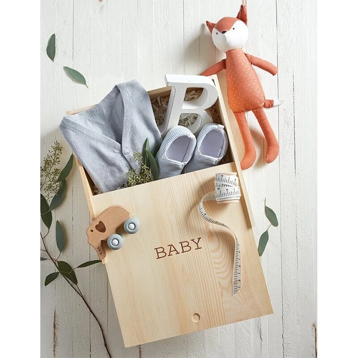 Stephan Baby Erinnerungsbox aus natürlichem Kiefernholz, für Babys